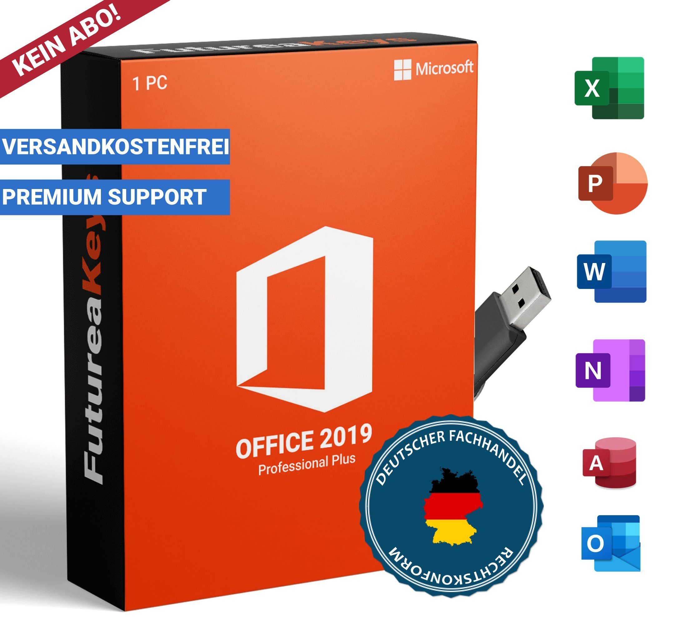 Microsoft Office 2019 Professional Plus inkl. USB Stick und  Aktivierungsschlüssel (Officeprogramm, USB-Stick) online kaufen | OTTO
