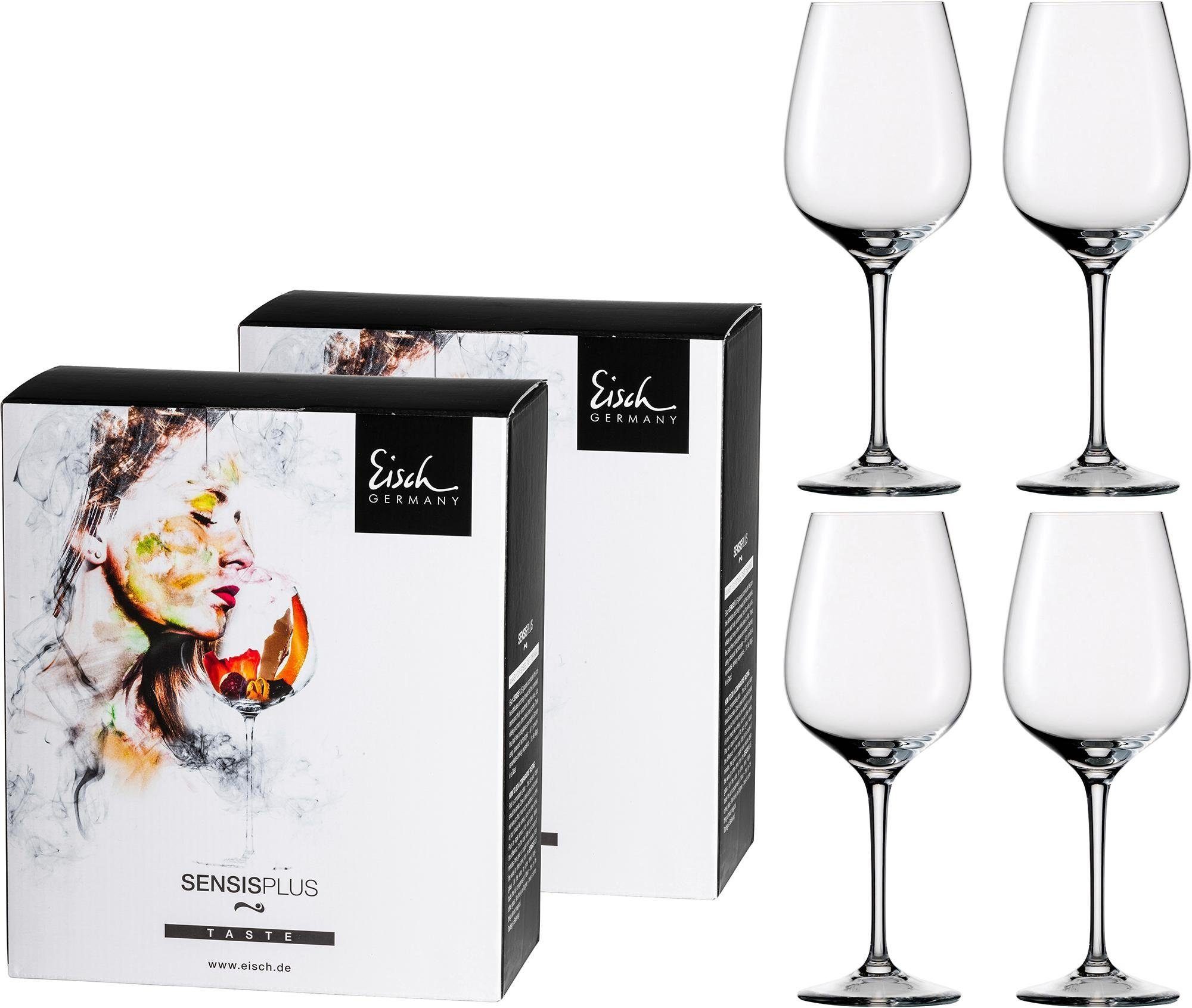 Eisch Germany Rotweinglas Superior SensisPlus, 4-tlg., Kristallglas, (Bordeauxglas), Bleifrei, 710 ml, 4-teilig