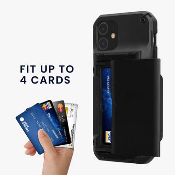 kwmobile Handyhülle Premium Handyhülle für Apple iPhone 11 Hülle, Smartphone Schutzhülle mit Kartenfach für bis zu 4 Karten