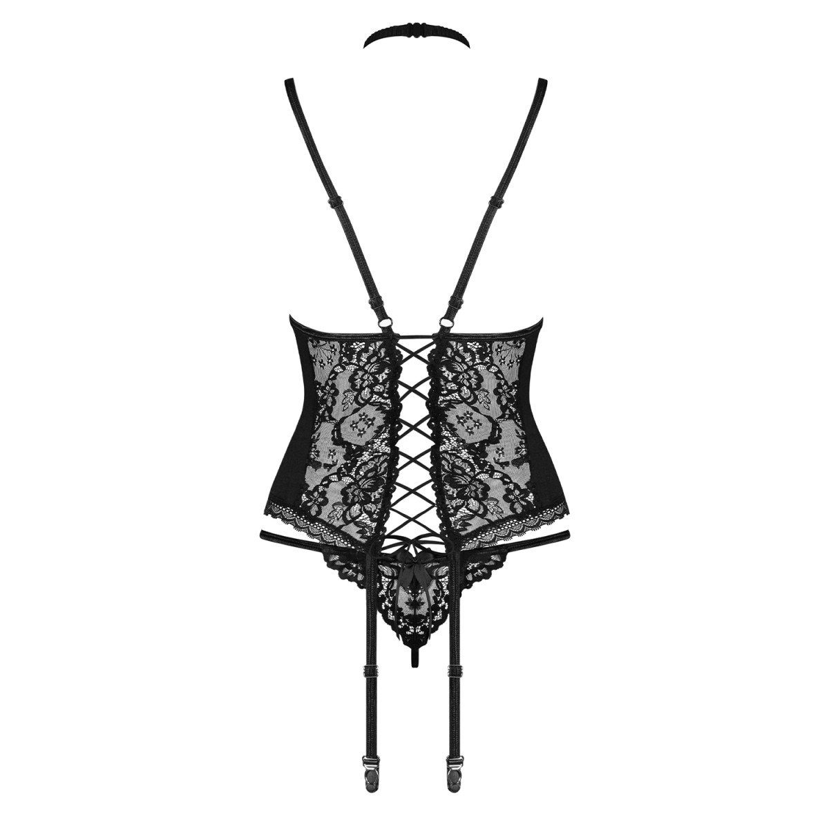 corset thong (L/XL,S/M) Corsage Obsessive & OB - Raquelia black