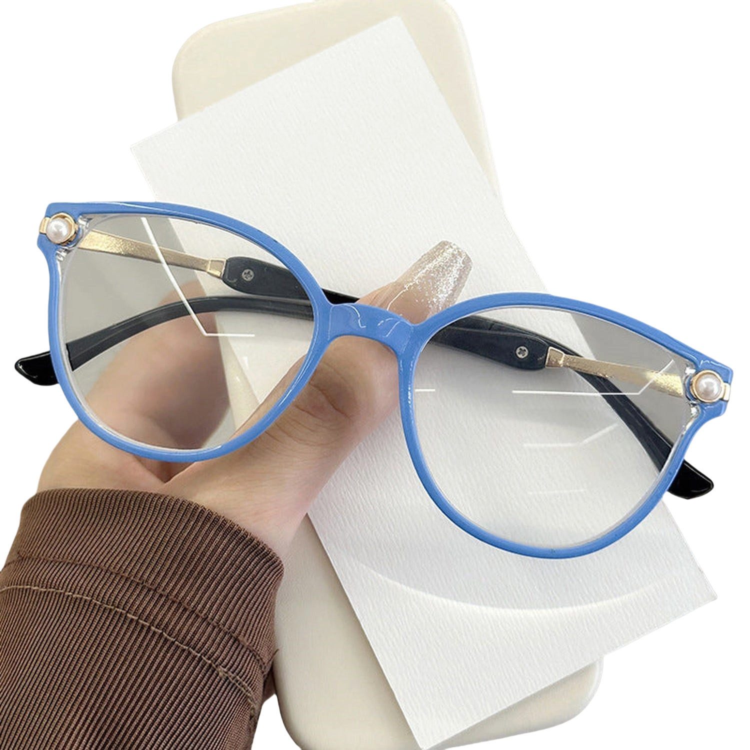 YRIIOMO Lesebrille Nicht verschreibungspflichtige Lesebrille, hochauflösende modische Lesebrille für Damen und ältere Menschen. mehr