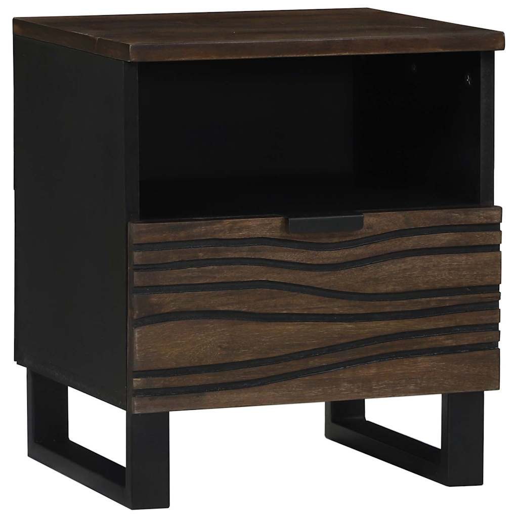 vidaXL Nachttisch Nachttisch Walnuss 40 x 33 x 46 cm Holzwerkstoff (1-St)