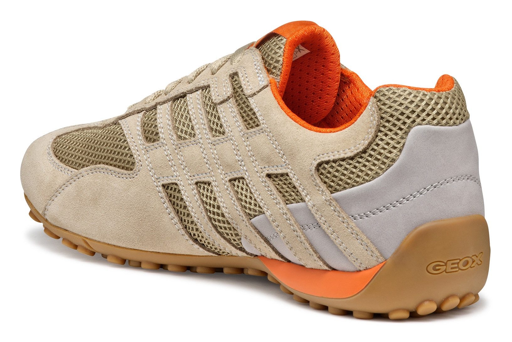 Geox U SNAKE ORIGINAL Schnürschuh, Schnürschuh, Freizeitschuh, Trekking Sneaker mit Lederinnensohle