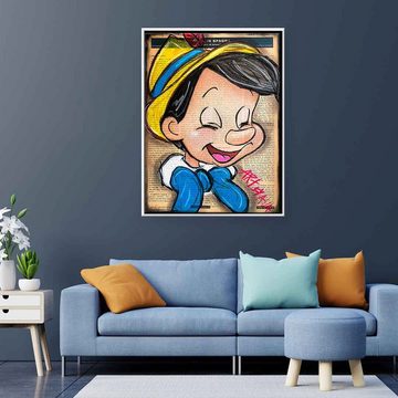 DOTCOMCANVAS® Leinwandbild Lovely Pinocchio, Leinwandbild Lovely Pinocchio Comic Cartoon Portrait Zeichentrickfilm