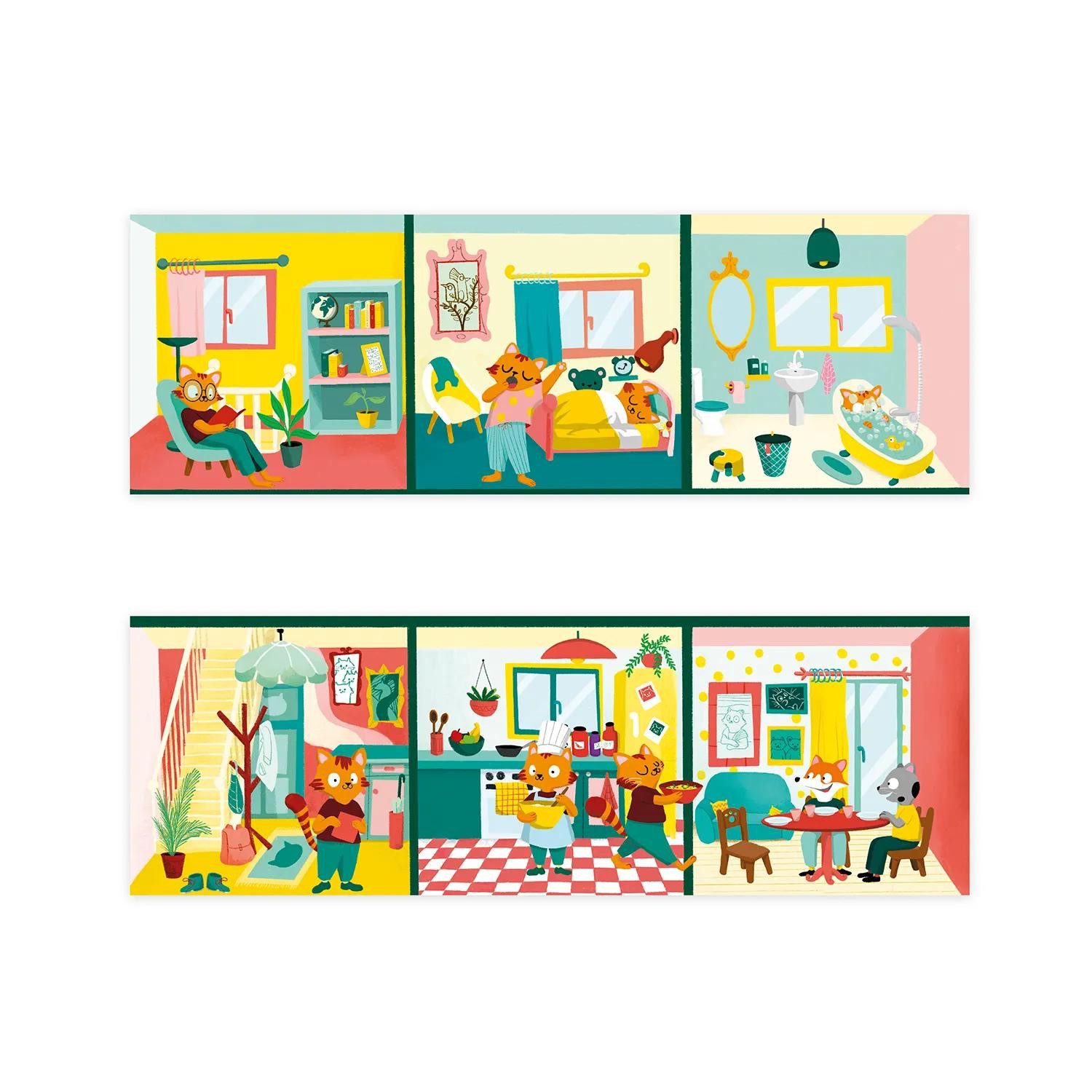 maildor Sticker 6x Stick Story, Zuhause - Mehrfarbig AF034C, Kreativset