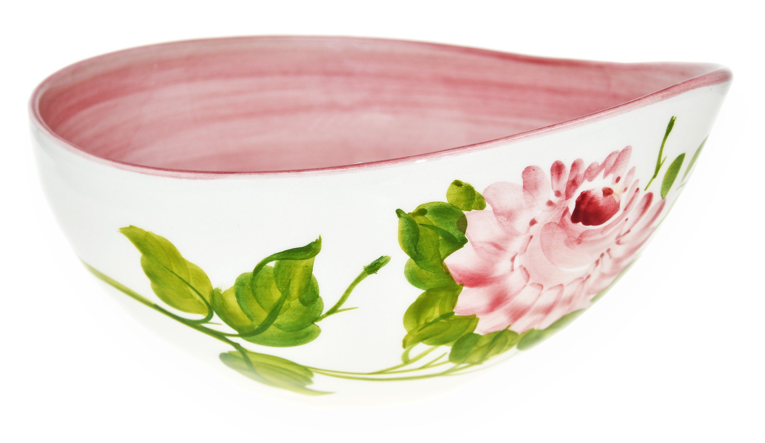 Lashuma Salatschüssel »Rose«, Keramik, Servierschüssel handgemacht,  Obstschale rund online kaufen | OTTO
