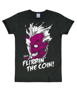 LOGOSHIRT T-Shirt Two Face - Flippin\ The Coin mit tollem Two Face-Print