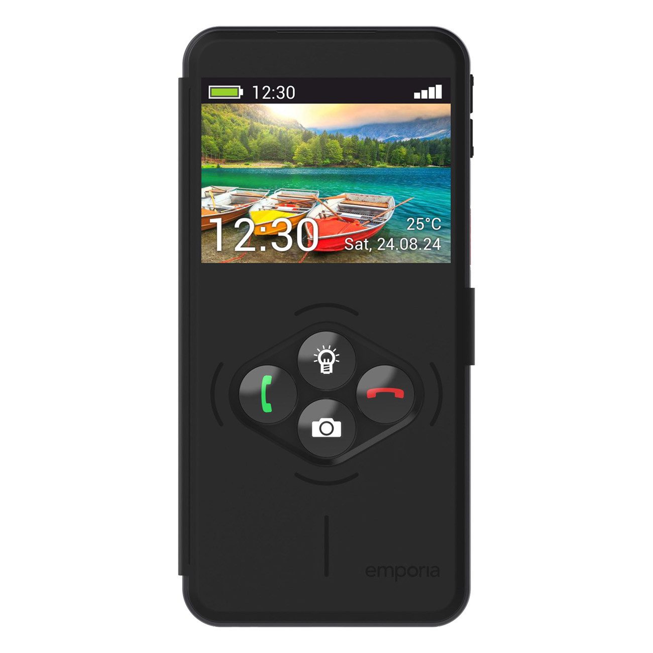 Emporia SMART.6lite Seniorenhandy (128 GB Speicherplatz, 5,54 Zoll Touchdisplay, Android 13, Akkukapazität 4.900 mAh, WiFi, NFC)