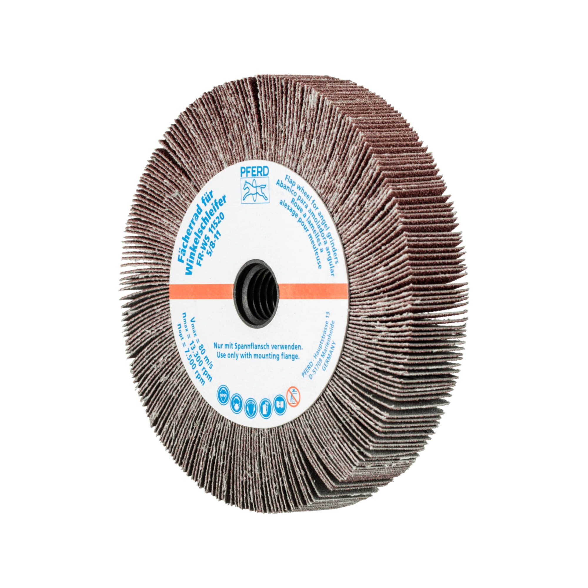 Pferd Fächerscheibe PFERD TOOLS Lamellenschleifrad für Winkelschleifer FR WS Ø 115x20mm 5