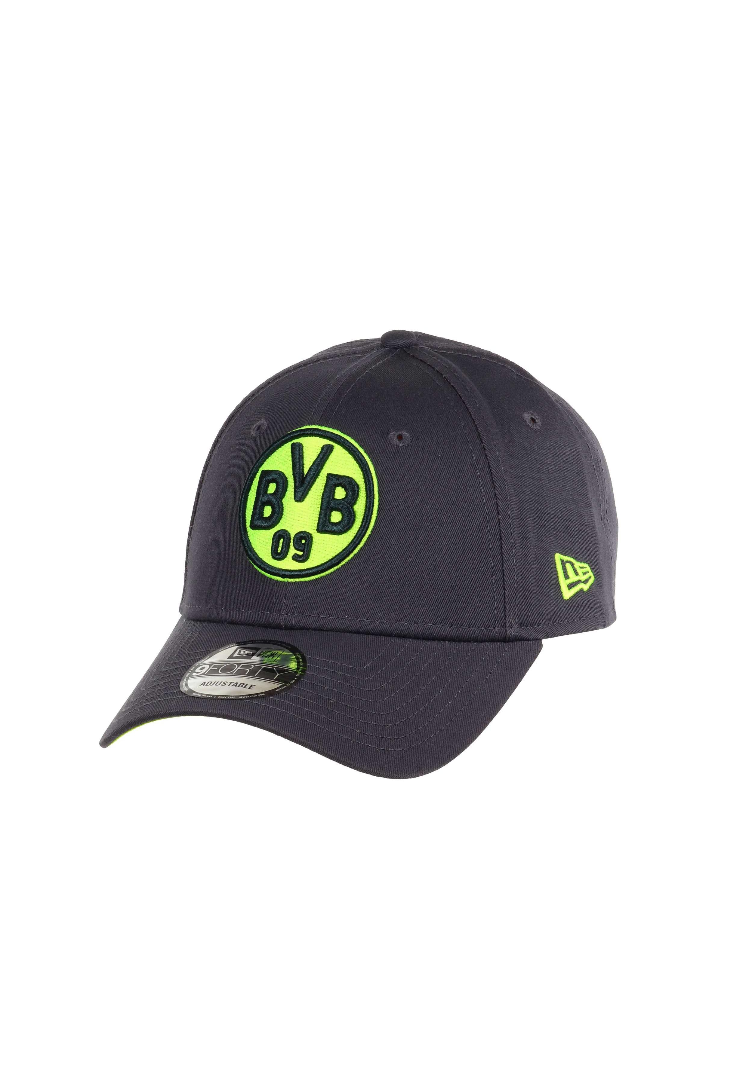 New Era Baseball Cap BVB 09 Borussia Dortmund New Era Neon 9Forty Cap Grau Neongelb (1-St)
