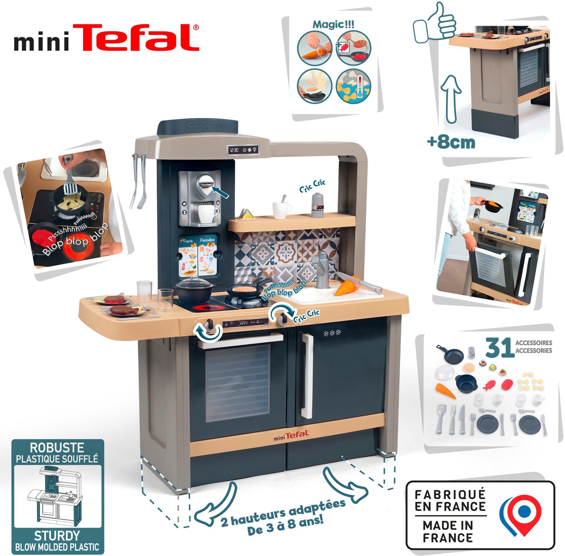 Smoby Spielküche Tefal Evo Kunststoff, mit günstig online kaufen