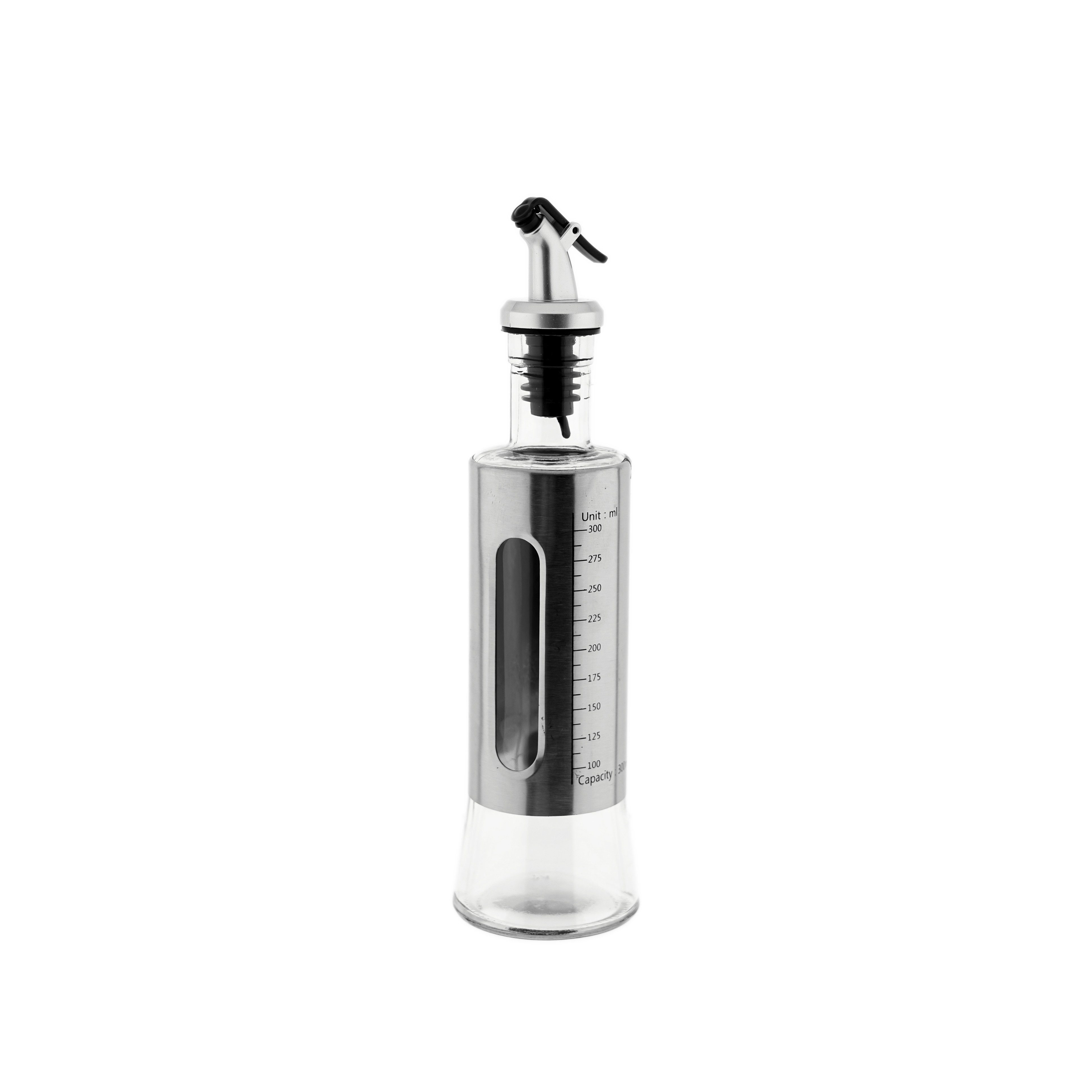 Almina Menage Essig- & Ölspender aus Glas 300 ml mit Skala & Ausgießer, (1-tlg)