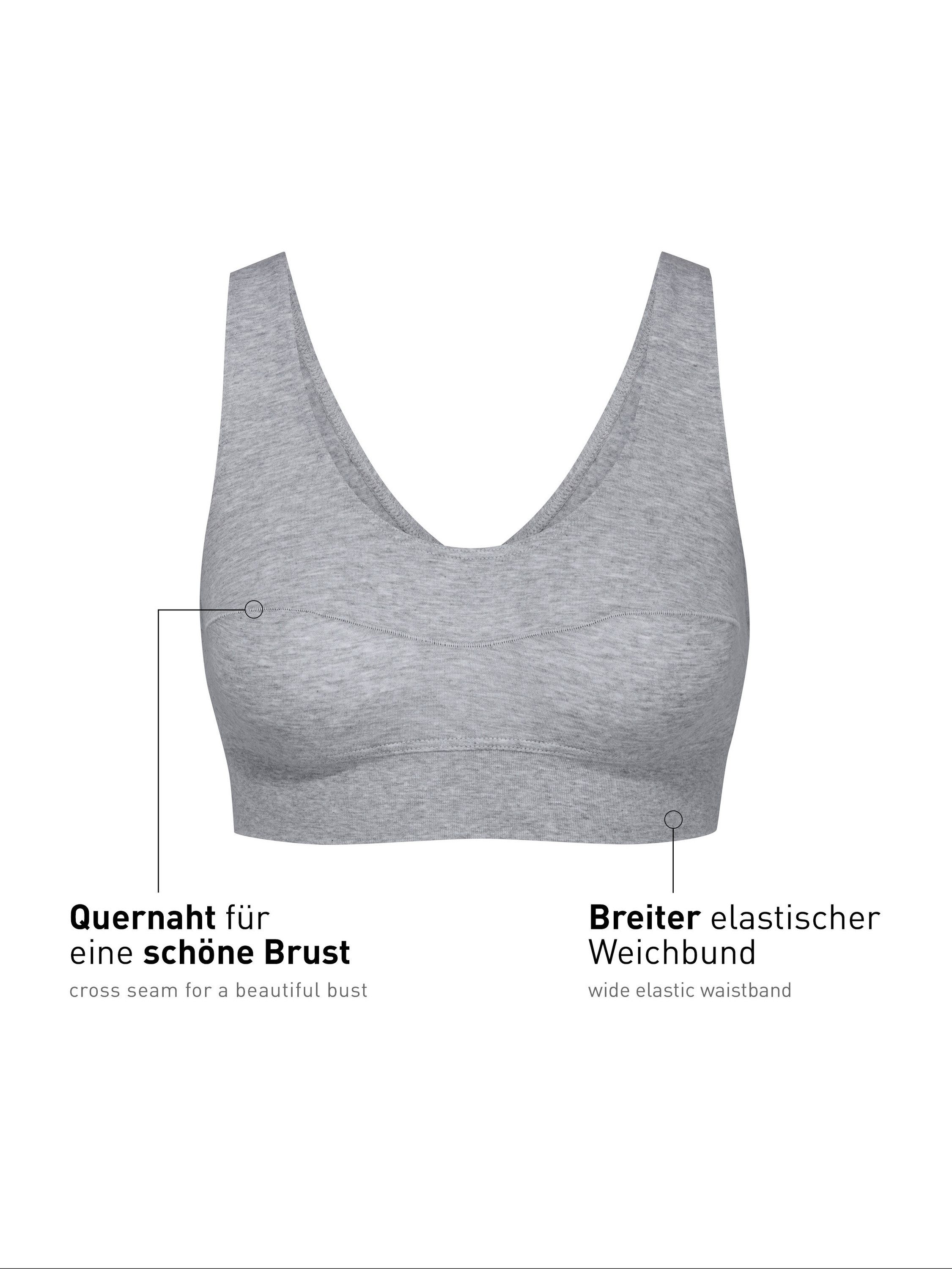 CALIDA Bustier Elastic Damen (1-tlg) weicher Softbund, breite Träger und natürlicher Halt – Bild 2 von 5