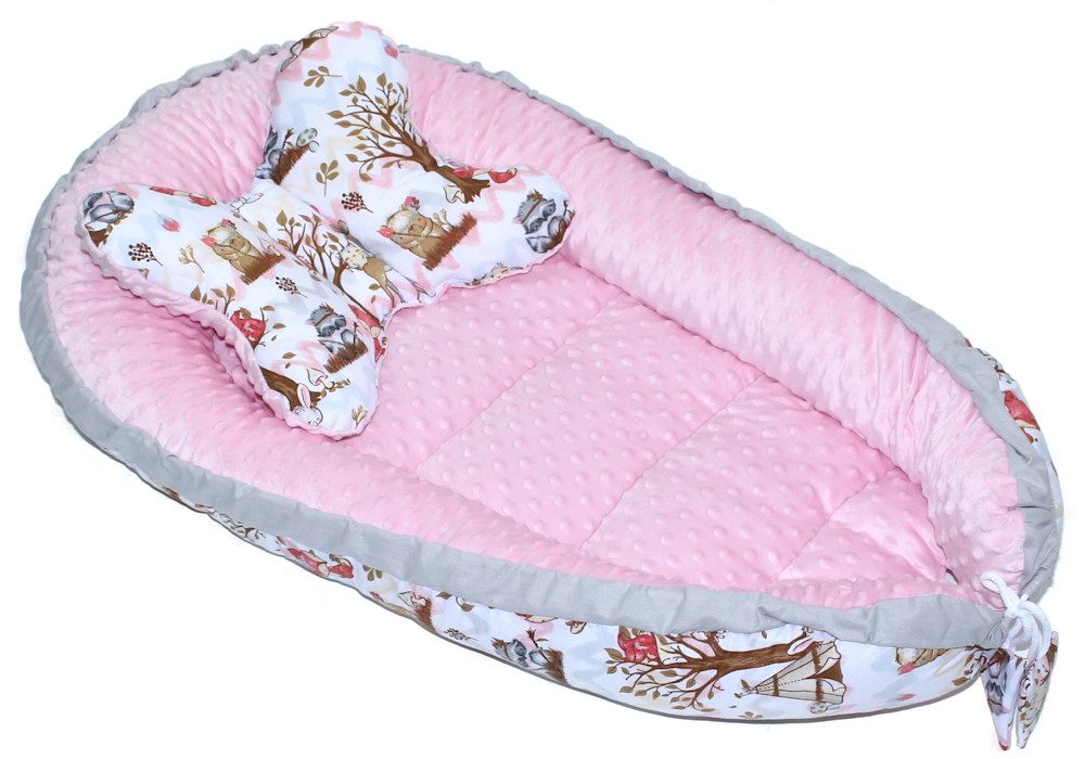 Primawela Bettnestchen Baby MINKY Nestchen Kokon Kuschelnest Kissen Decke S günstig online kaufen