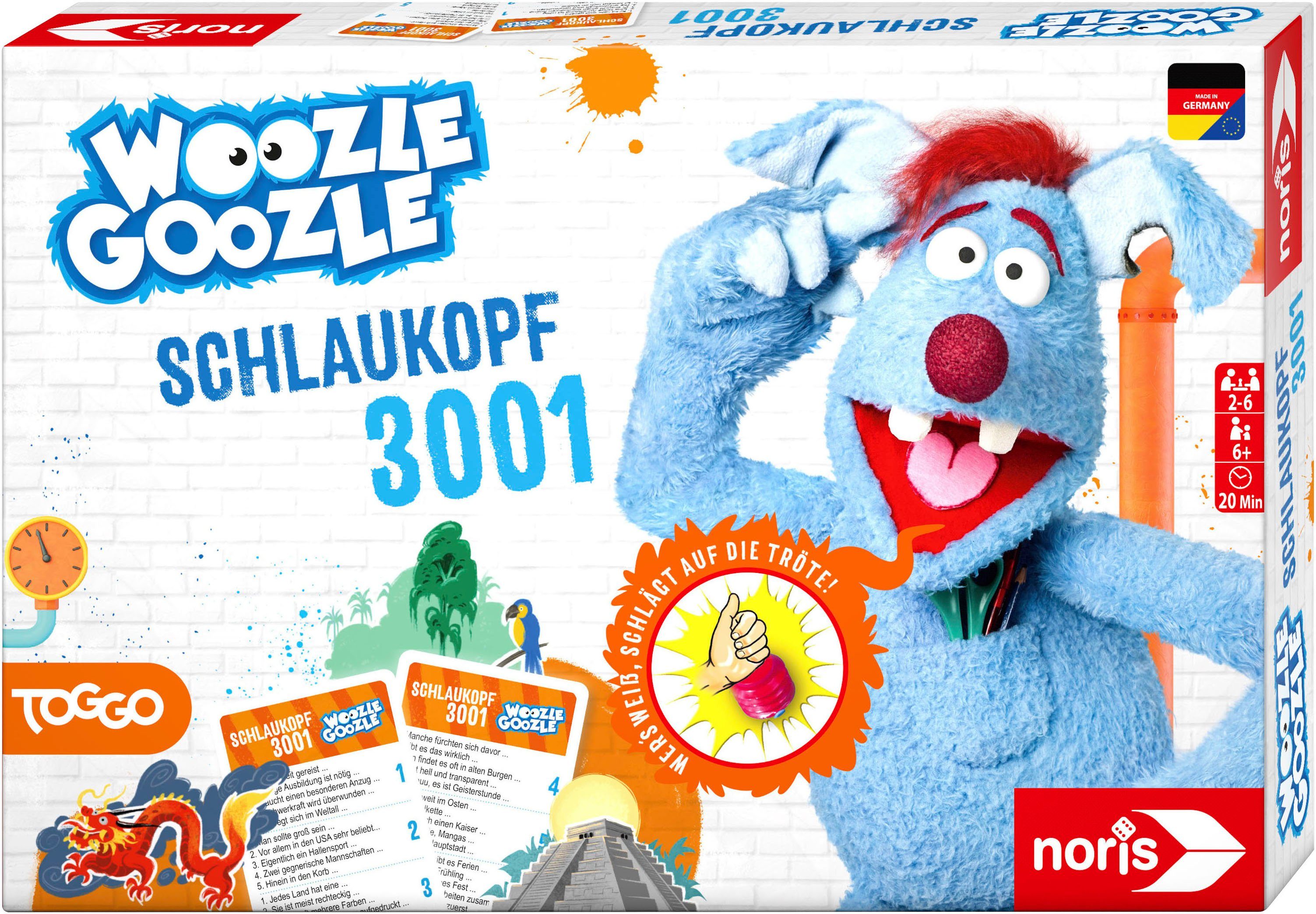 Noris Spiel Woozle Goozle, Schlaukopf, Lernspiel, Made in Germany von Noris
