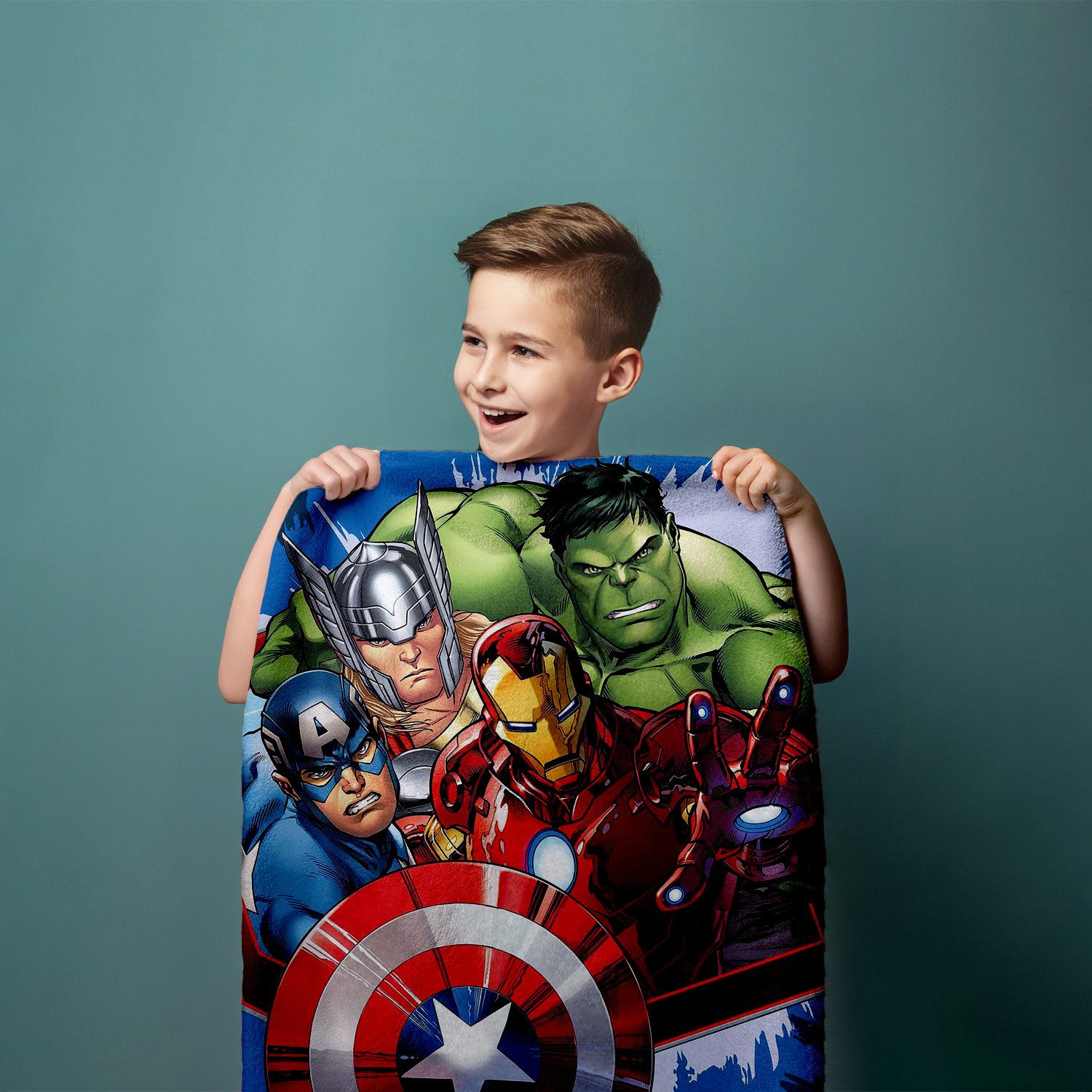 Aptex Handtücher Avengers Duschtuch Badetuch Strandtuch 70 x 140cm, (1 Duschtuch, 1-St), Langlebig
