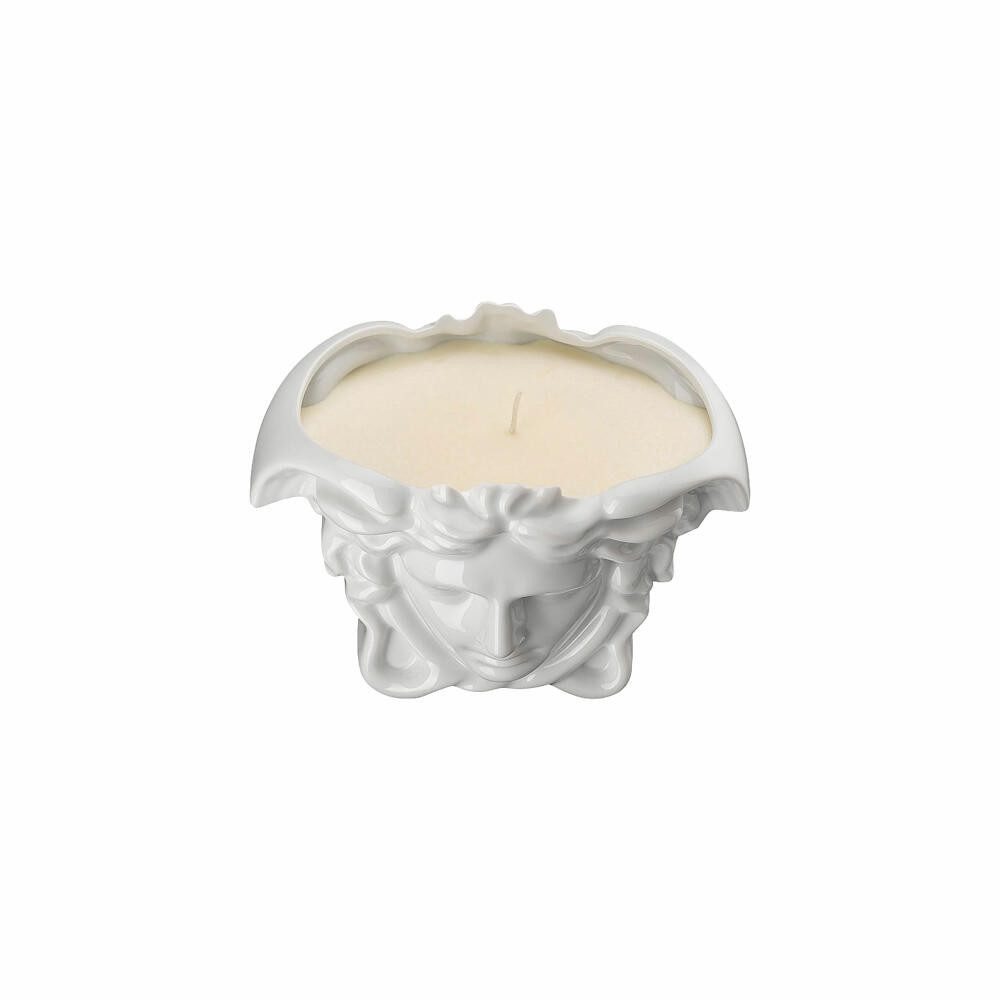 Rosenthal meets Versace Teelichthalter Tischlicht mit Duftwachs Medusa Grande White