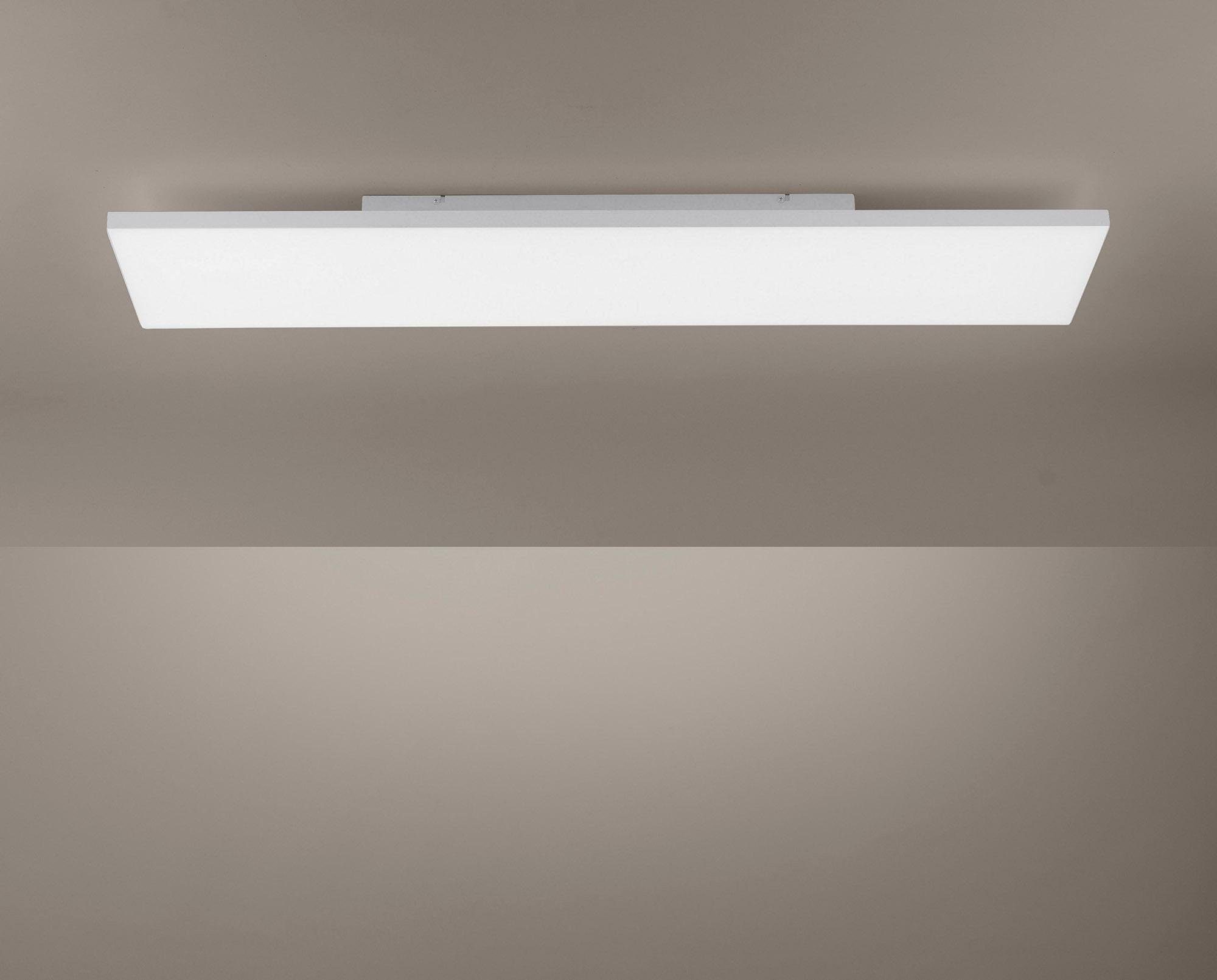Paul Neuhaus Deckenleuchte FRAMELESS, Dimmfunktion, Memoryfunktion, mehrere Helligkeitsstufen, LED fest integriert, Neutralweiß, Warmweiß, Tageslichtweiß, Farbwechselfunktion (RGB), rahmenlos, Dimmbar mit Fernbed.
