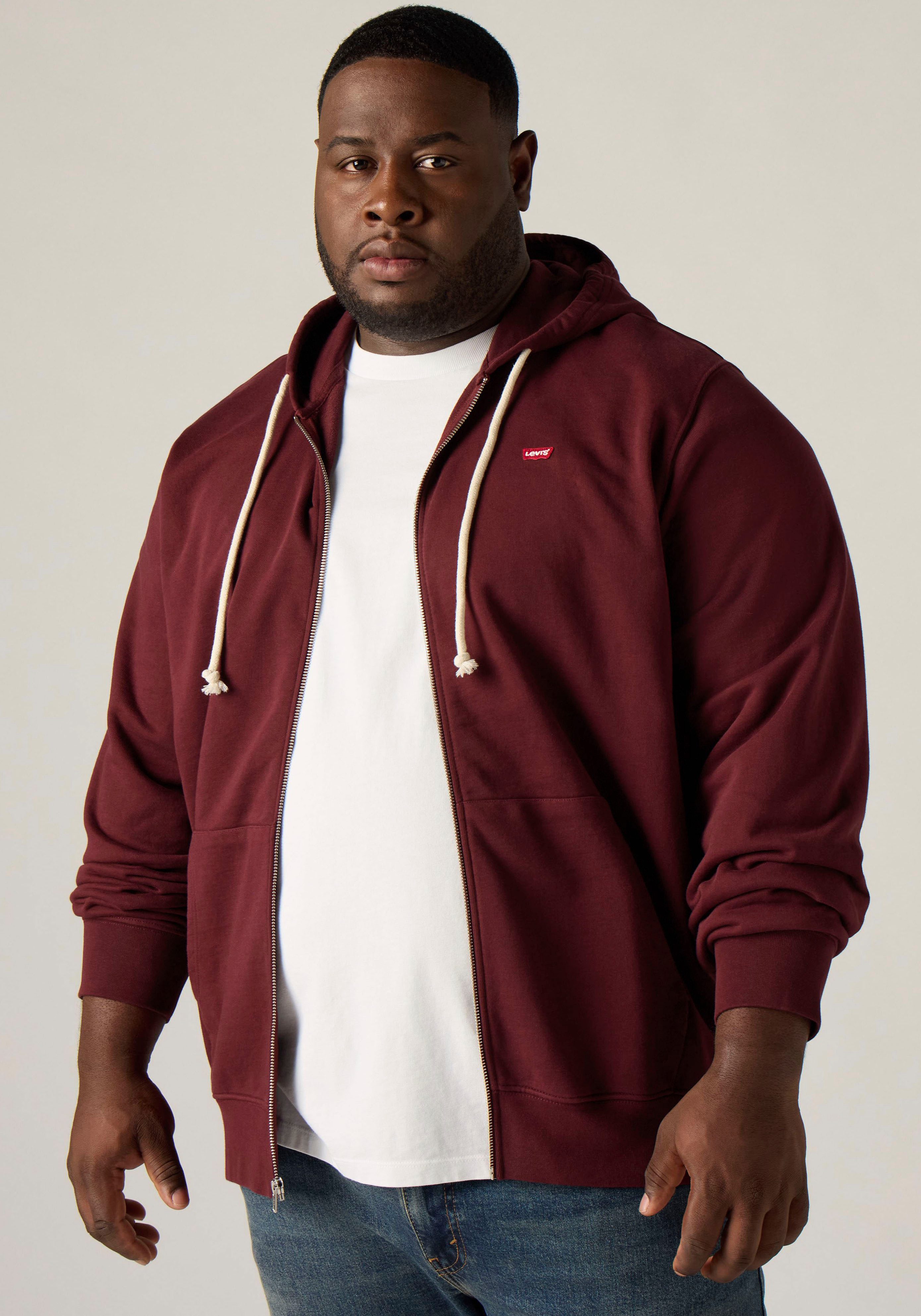 Levi's® Plus Kapuzensweatshirt mit dezentem Levi's® Batwing Logo