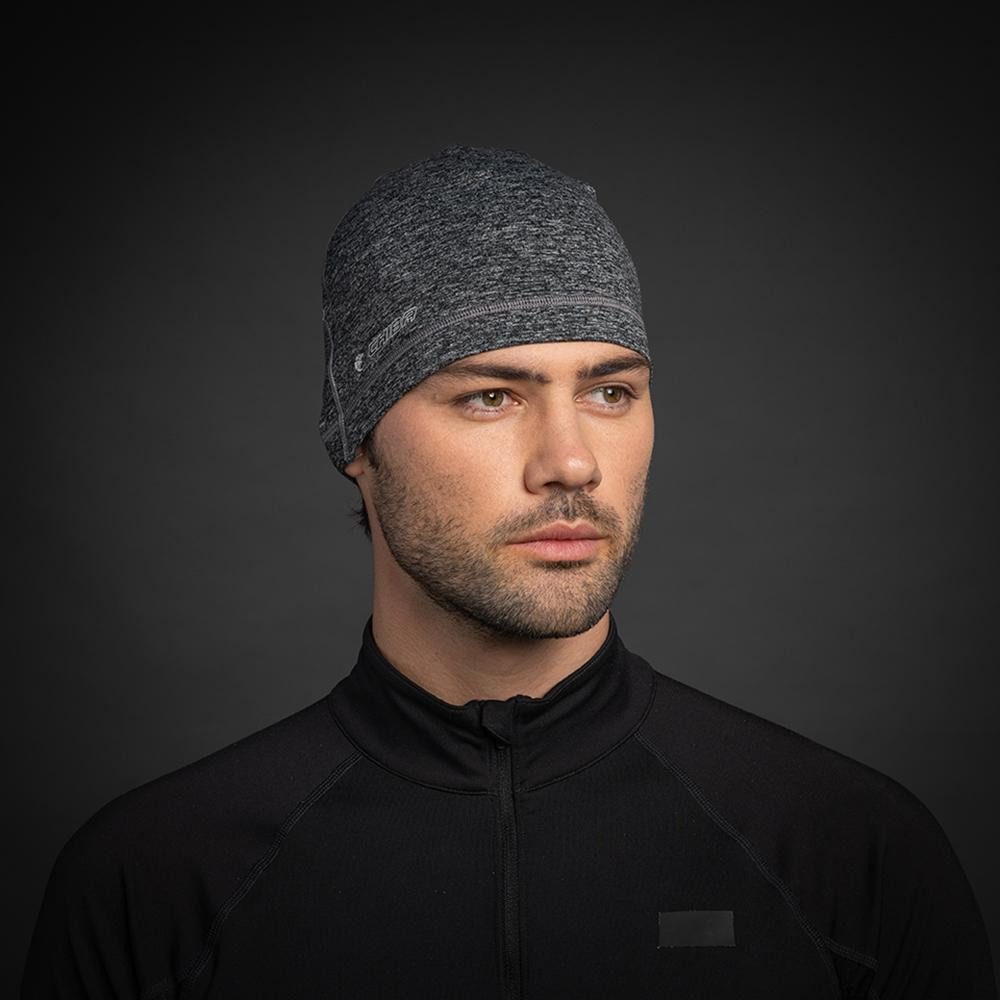 Chiba Fleecemütze CHIBA Mütze Pro Man - Thermostretch, reflektierend, S/M, hellgrau
