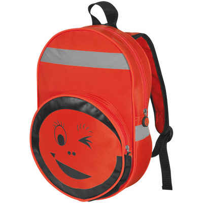 Livepac Office Freizeitrucksack Rucksack aus Polyester mit zwinkerndem Gesicht / Farbe: rot