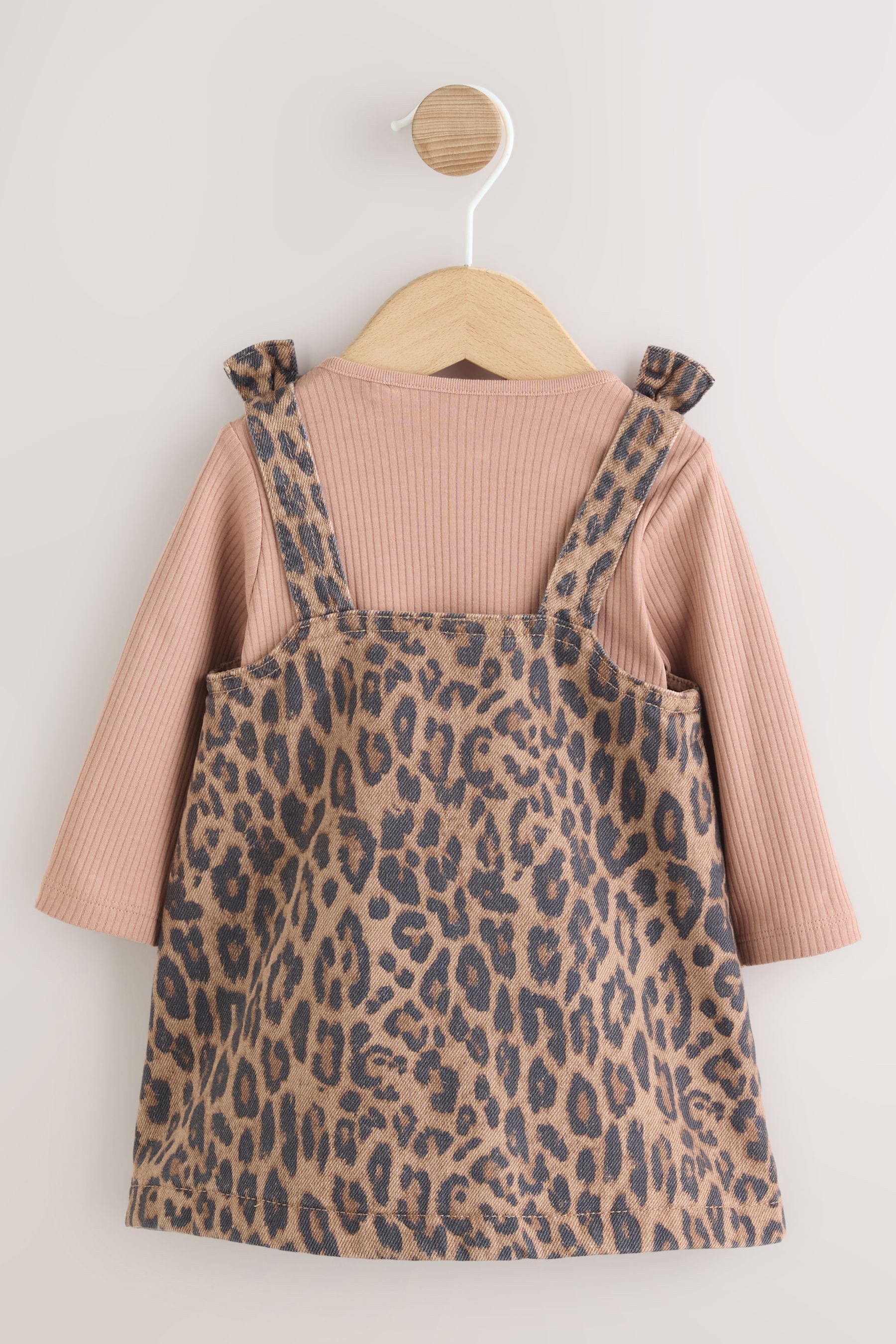 Next Latzkleid 3-teiliges Set - Latzkleid, Bodysuit + Strumpfhose (3-tlg)