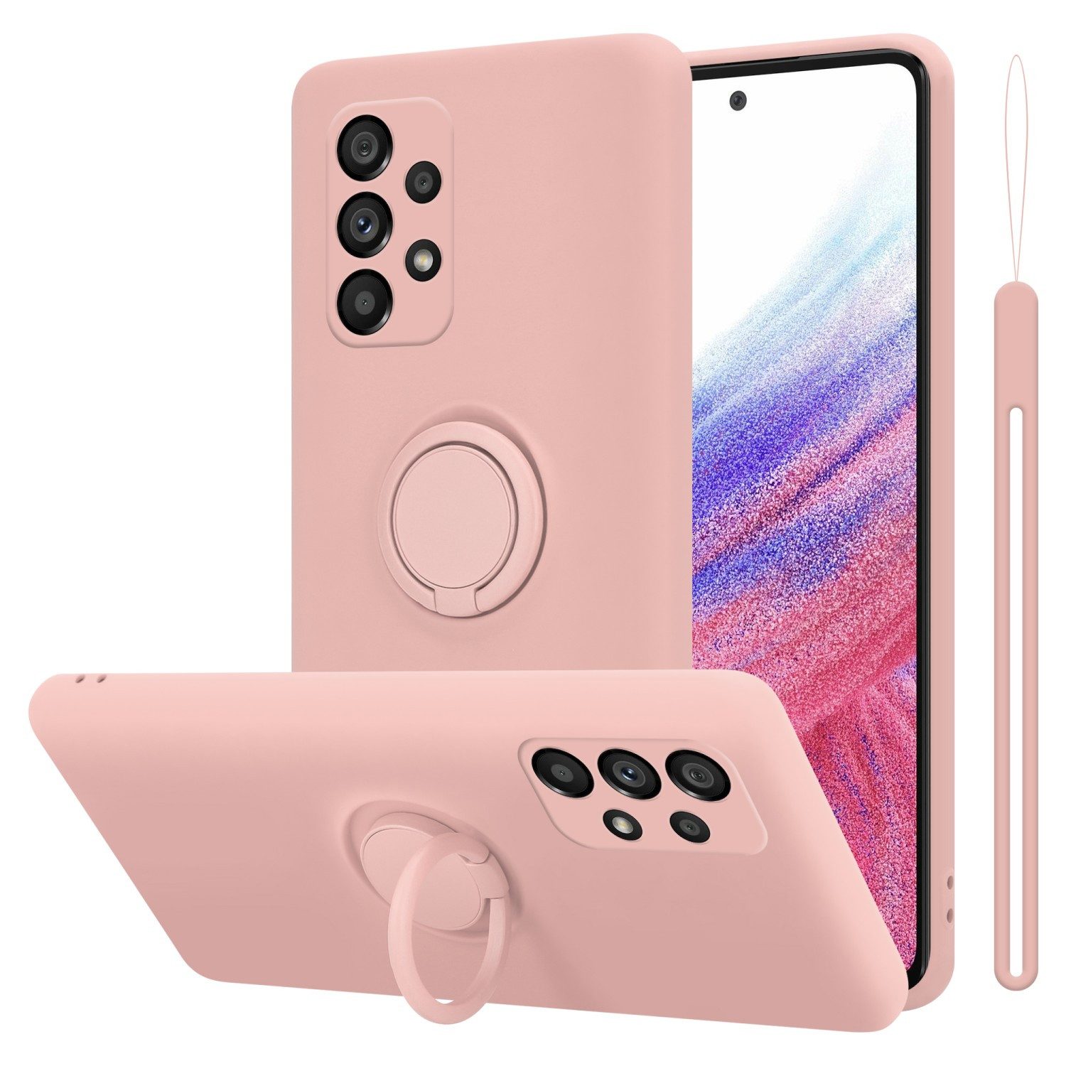 Cadorabo Handyhülle für Samsung Galaxy A53 5G Hülle Samsung Galaxy A53 5G, Robustes Hard Case - Handy Schutzhülle - Hülle - Back Cover Bumper