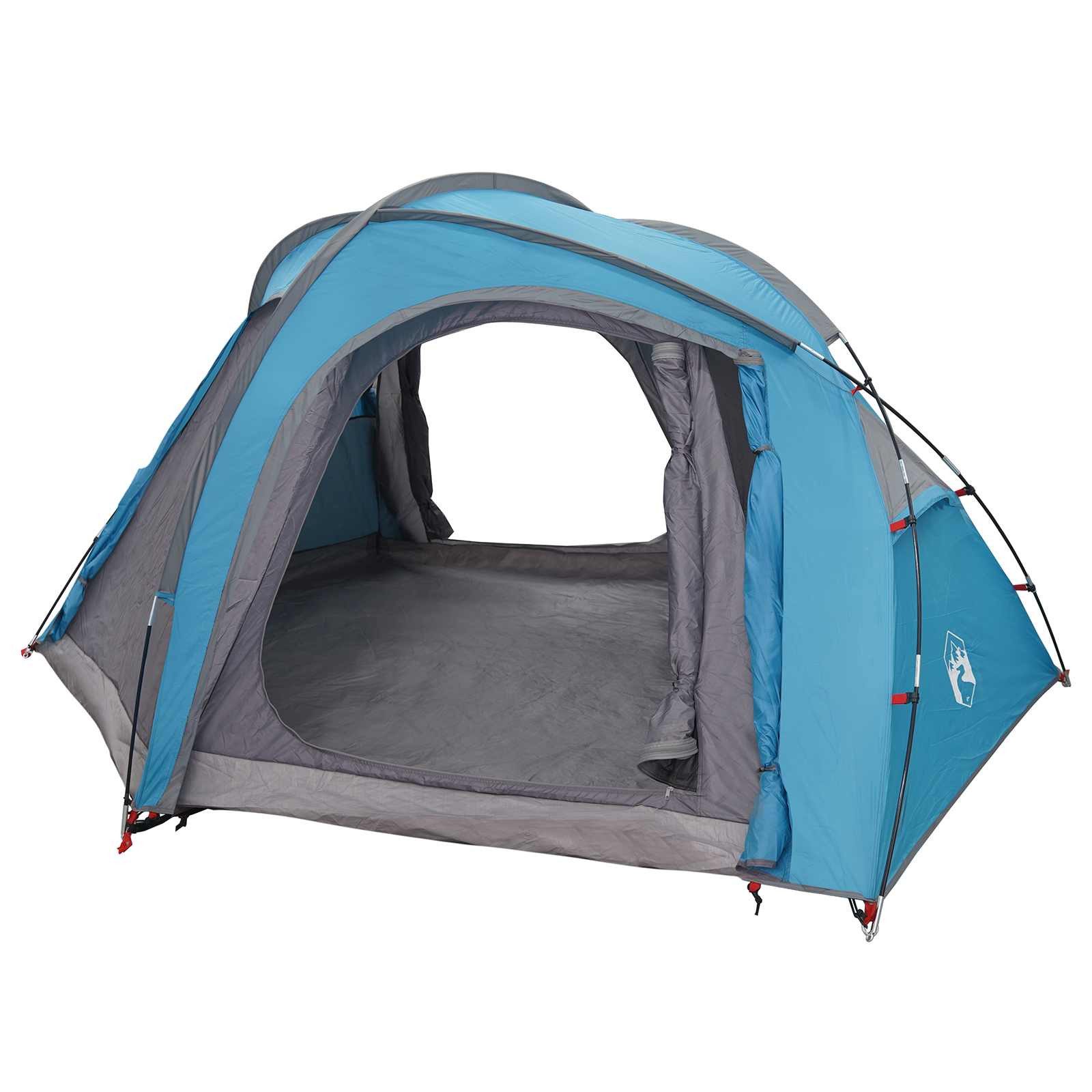Kuppelzelt Trekkingzelt mit Regenplane wasserabweisend 3 Personen Blau