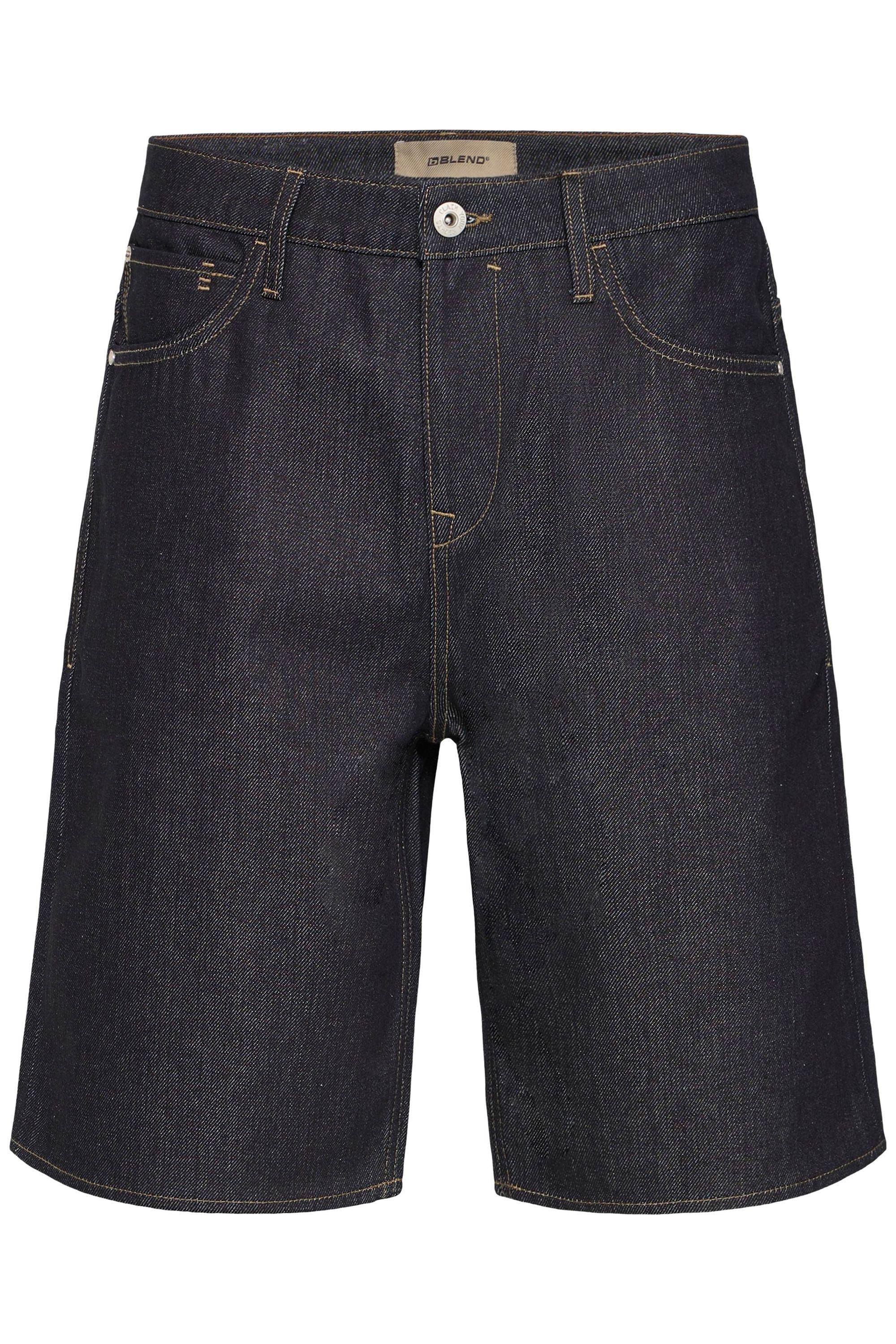 Blend Bermudas BHBreeze Loose Fit Weite Jeans-Shorts mit Gürtelschlaufen