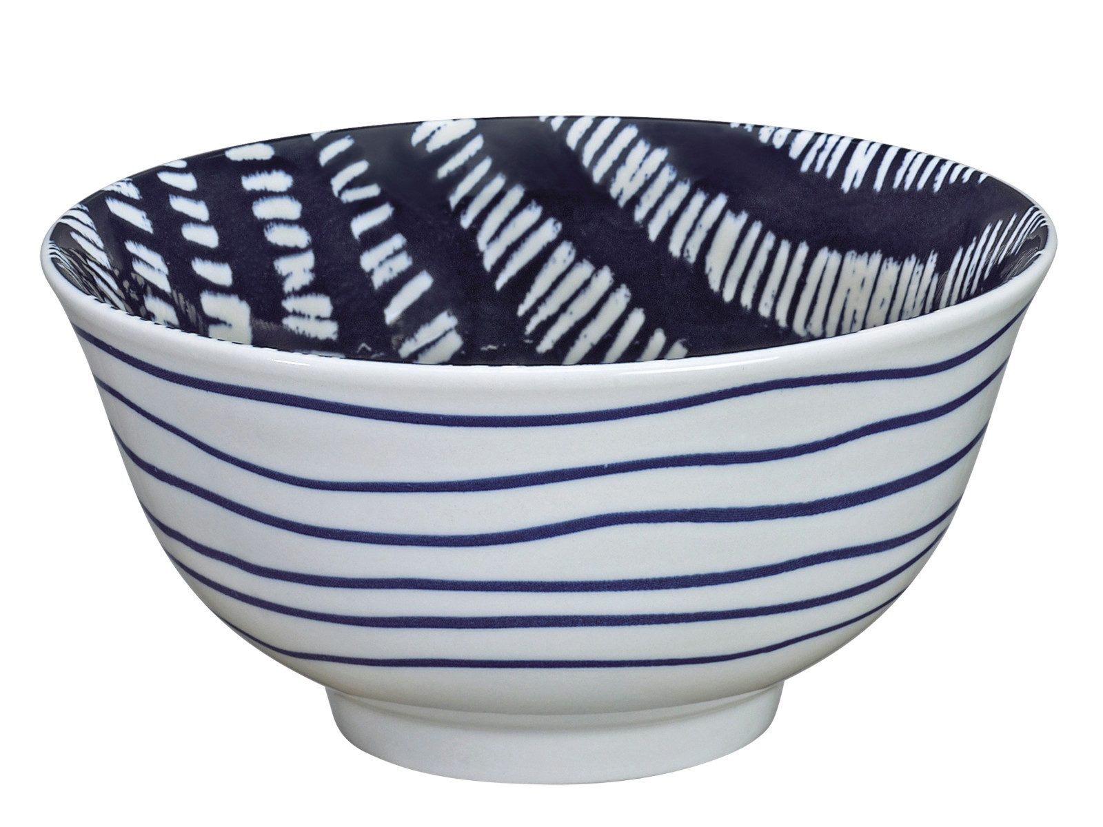 Cilio Schale AMICI Bowl Striche 15,5 cm, Porzellan, (Bowls)