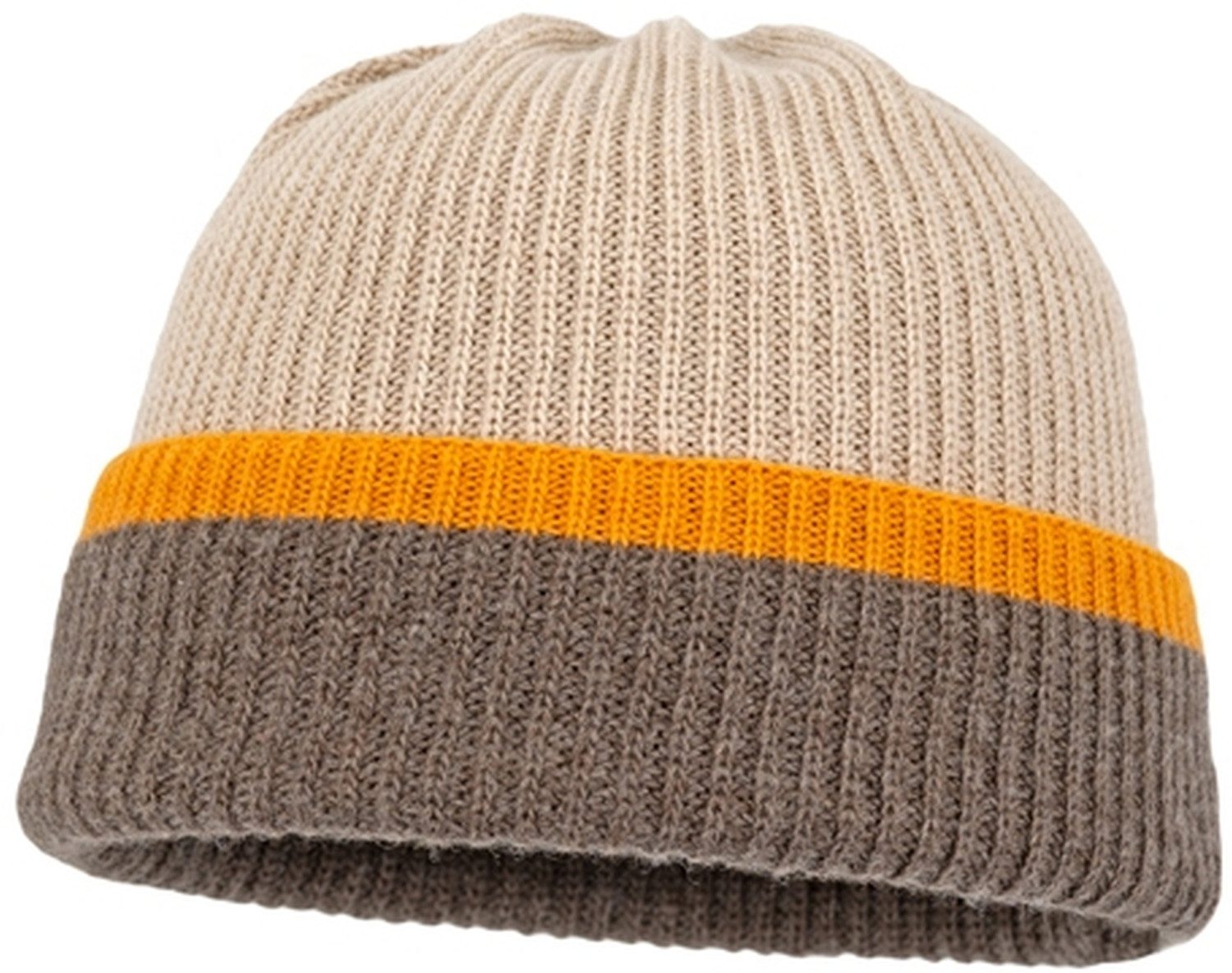 Balke Strickmütze Reversible 3-farbige Rippstrick-Mütze Kaschmir-Wolle-Mix günstig online kaufen
