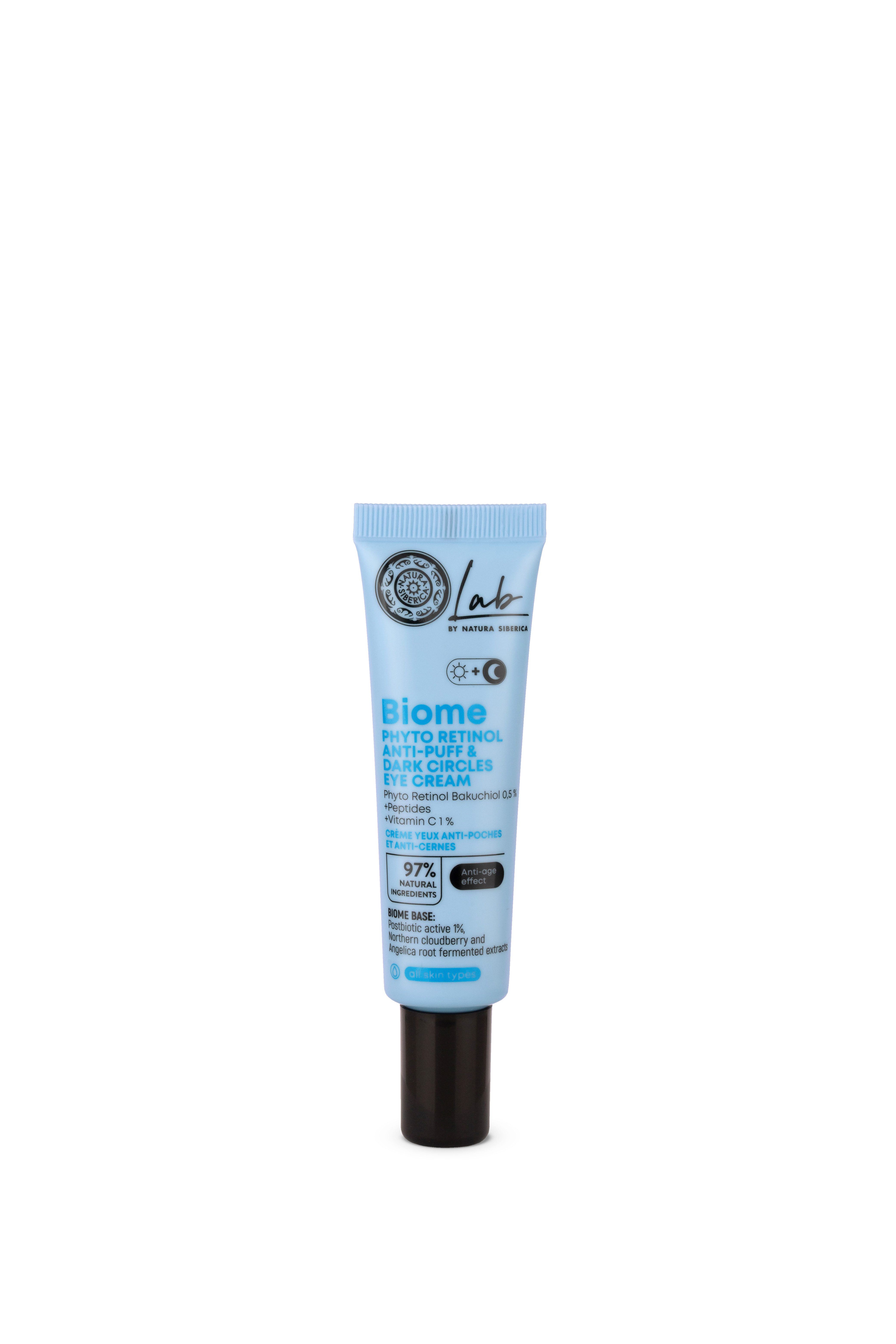 Natura Siberica Augencreme Lab Biome Phyto Retinol Anti-Puff & Dark Circles Eye Cream