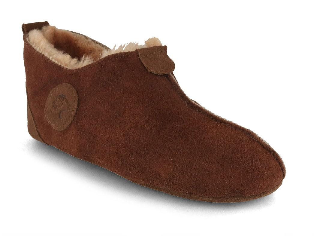 LAMMBOCK warme Lammfellhausschuhe Texel Hausschuh