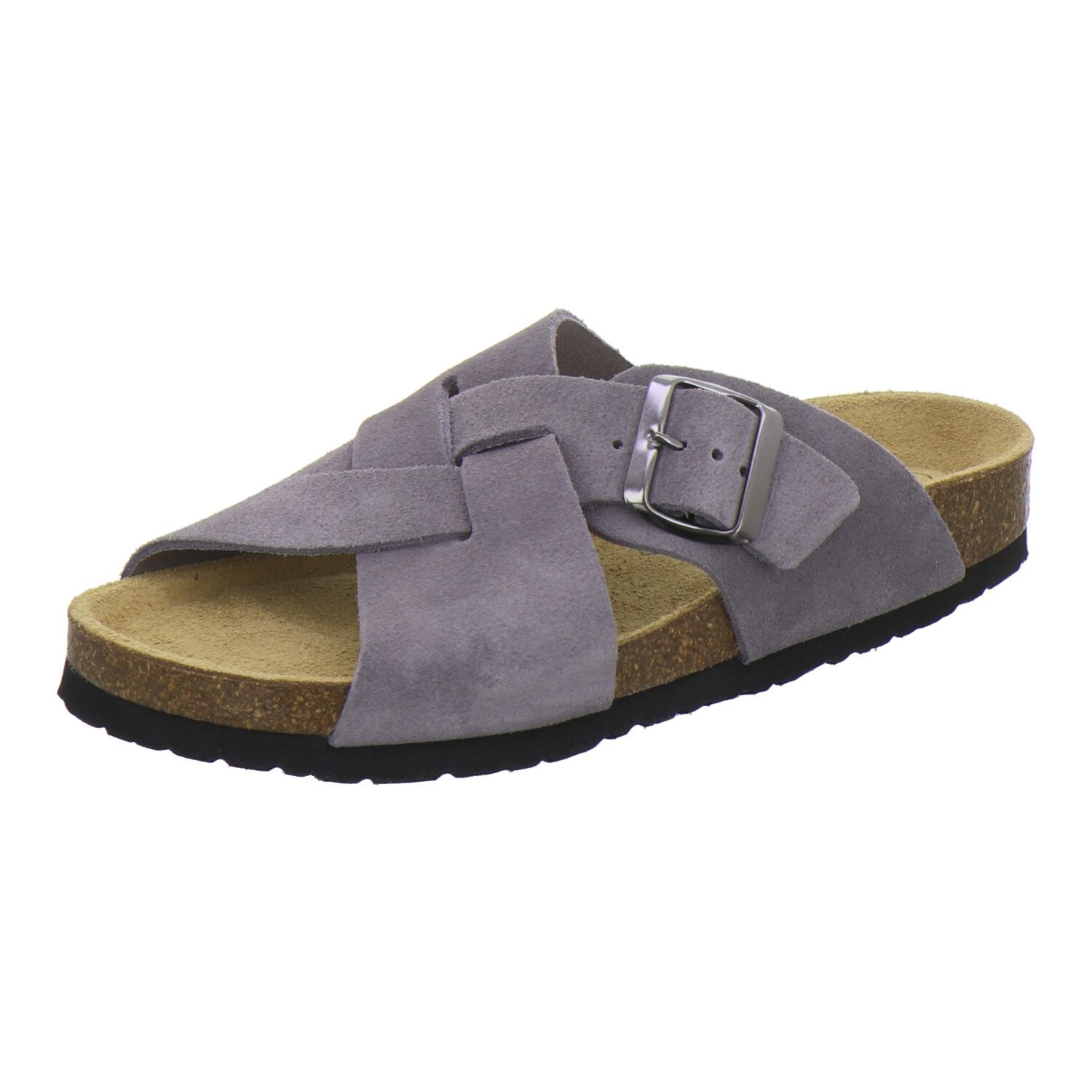 AFS-Schuhe 214183 Kralle Pantolette für Damen mit Fußbett, bequeme Sandalen aus Leder