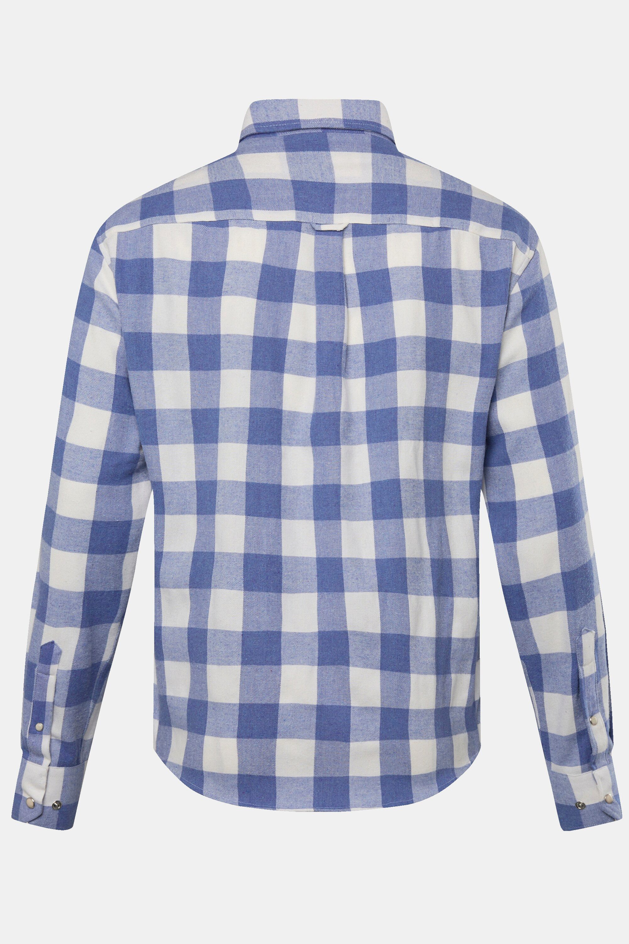 John F. Gee Businesshemd Karo-Flanellhemd Langarm Kentkragen Modern Fit