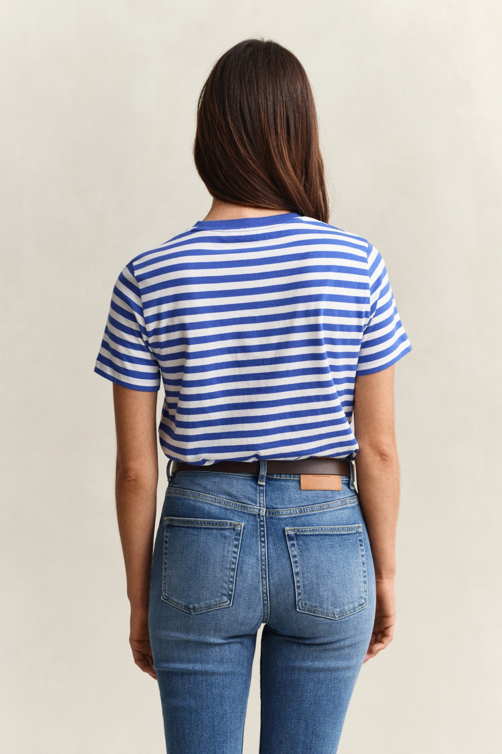 Gant Kurzarmhemd REG STRIPED SHIELD SS T-SHIRT