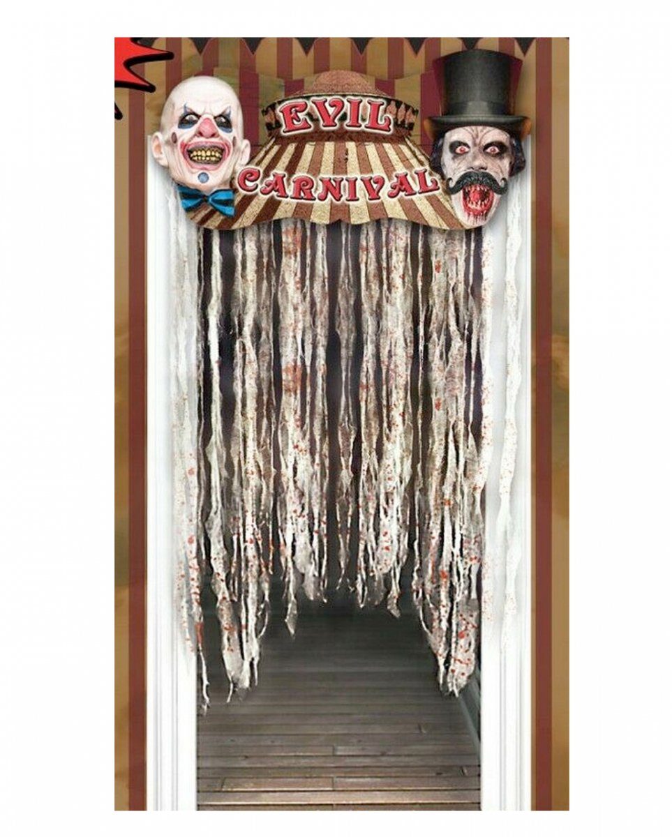 Horror-Shop Dekofigur Halloween Circus Deko als Türvorhang Zubehör