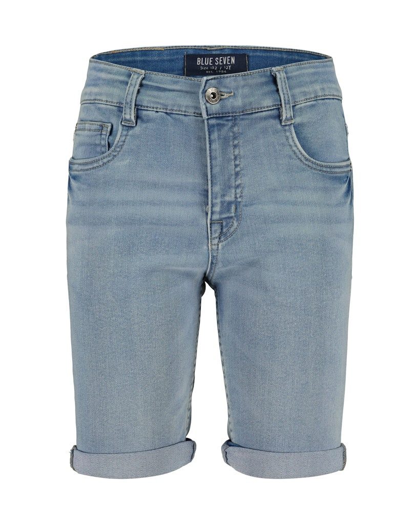 Blue Seven Jeansbermudas Blue Seven Jungen Jog Jeans Bermuda Shorts kurze Hose Beinumschlag (1-tlg)