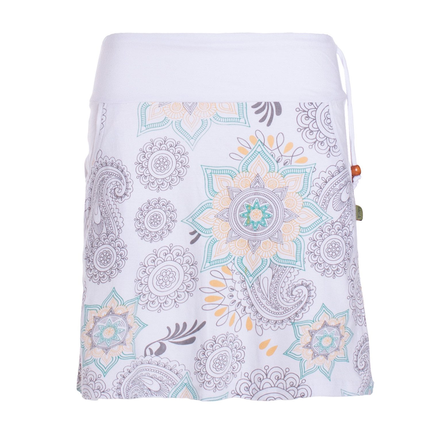 Vishes Minirock Damen Mini-Rock Baumwolle Blumen-Muster günstig online kaufen