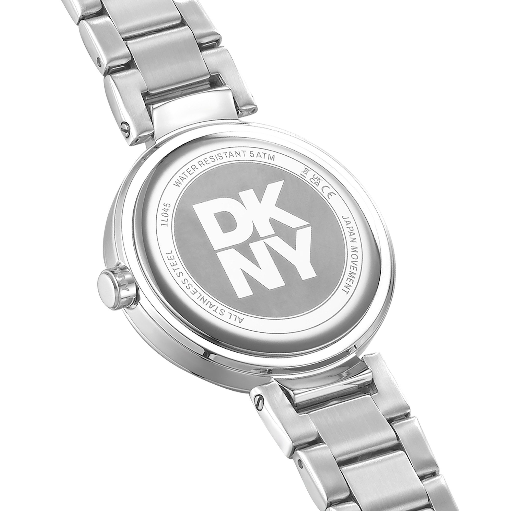 DKNY Quarzuhr Downtown Midi DK1L045M0035, Armbanduhr, Damenuhr, Edelstahlarmband, analog
