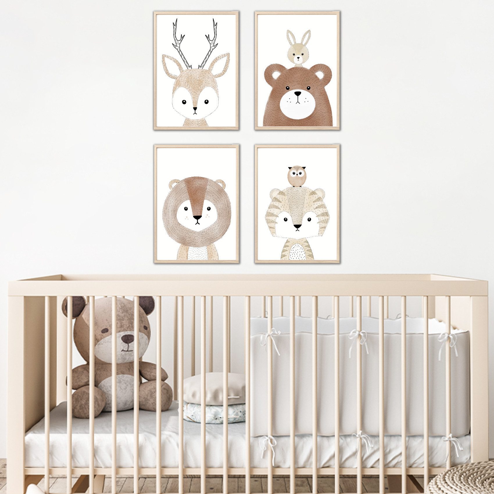 MeinBaby123® Poster Bilder Kinderzimmer, Tiere Poster günstig online kaufen