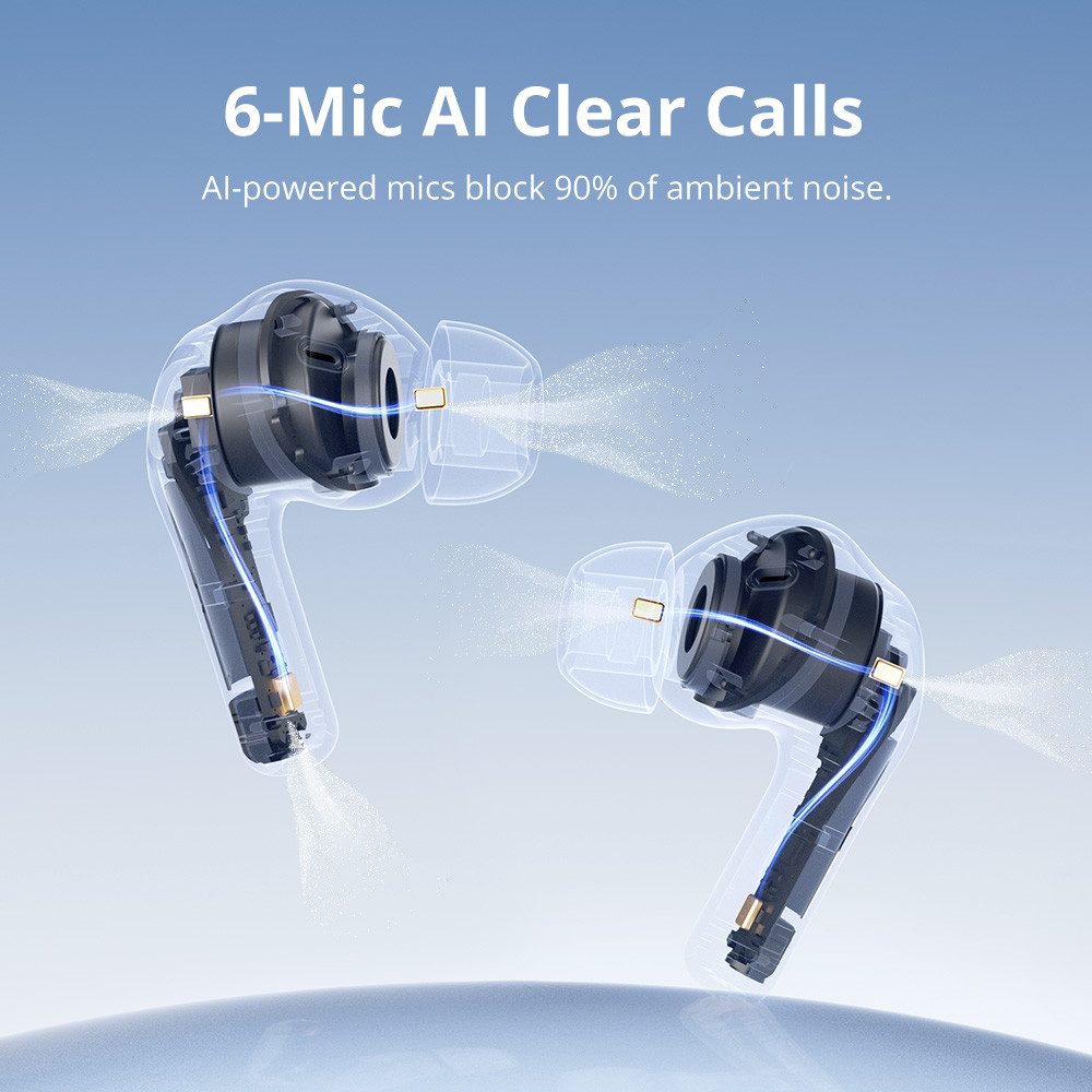 Tronsmart Sounfii NC 2 mit Hybrid-Rauschunterdrückung wireless In-Ear-Kopfhörer
