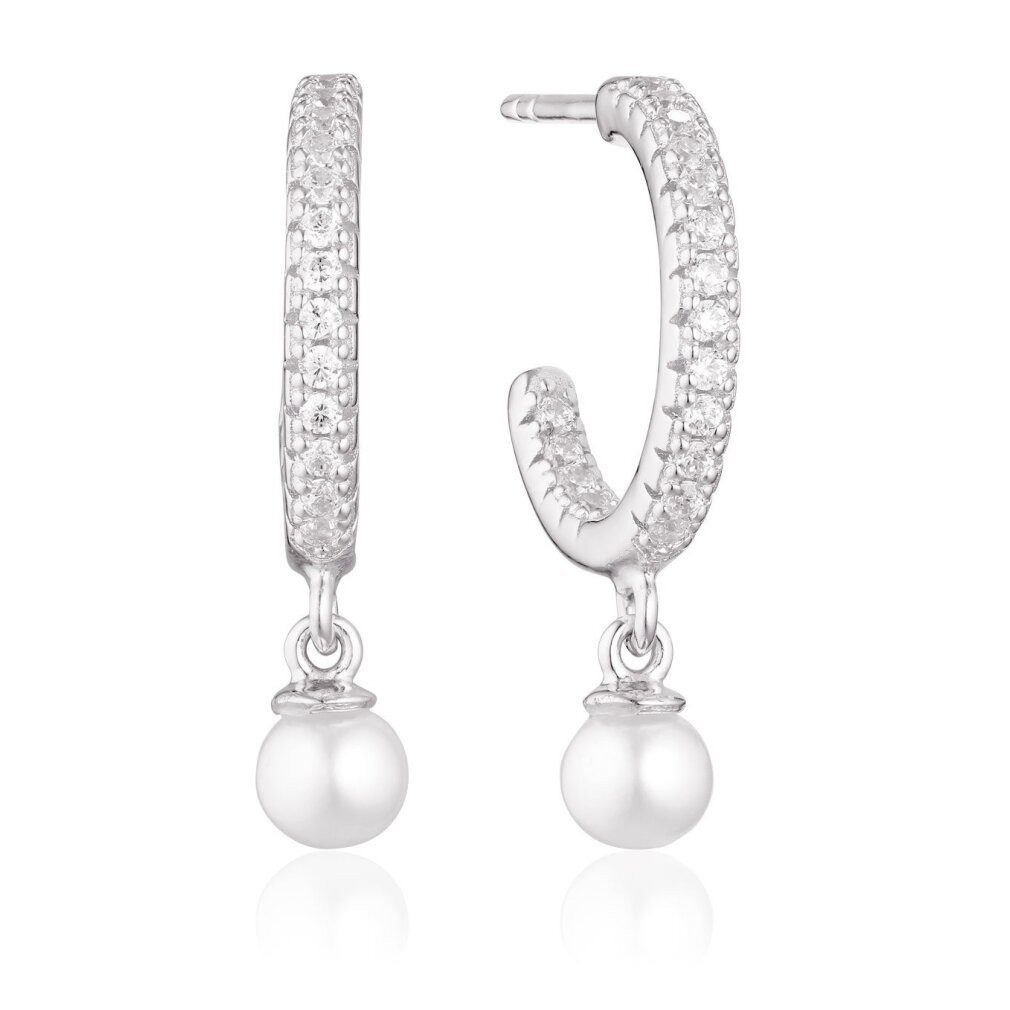 Sif Jakobs Jewellery Ohrring-Set Elegant round earrings with Ellera pearls SJ-E12280-CZ-SS