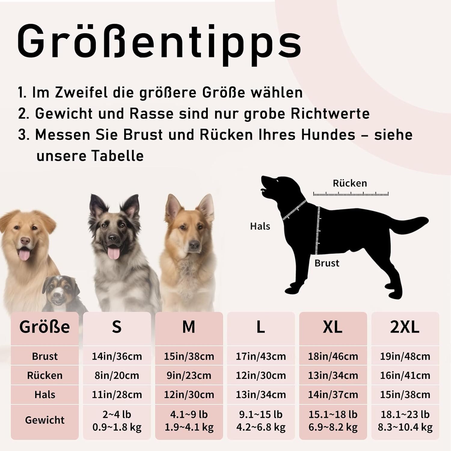 FELIXLEO Hundeshirt Hundeshirt für kleine Hunde Atmungsaktiv Dackel 3er Pack M