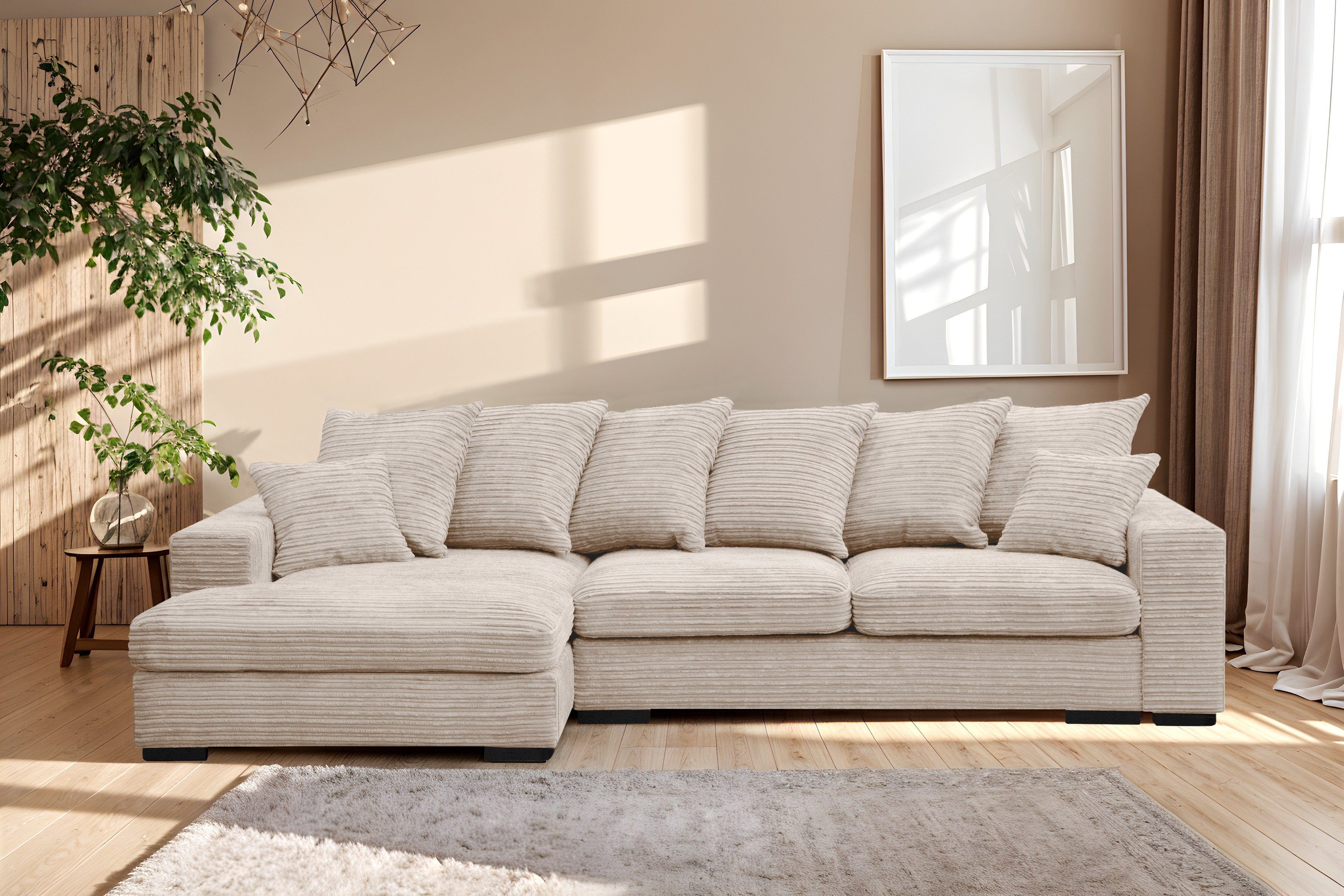 Kaiser Möbel Ecksofa Sofa L-form, Couch günstig online kaufen