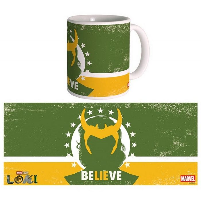 SEMIC Tasse Marvel Keramiktasse 'Believe' mit Loki Logo Keramik