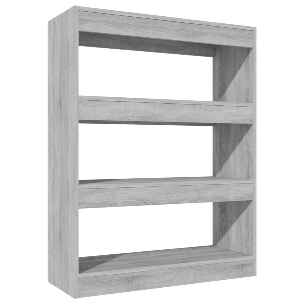vidaXL Bücherregal Bücherregal/Raumteiler Grau Sonoma 80x30x103 günstig online kaufen