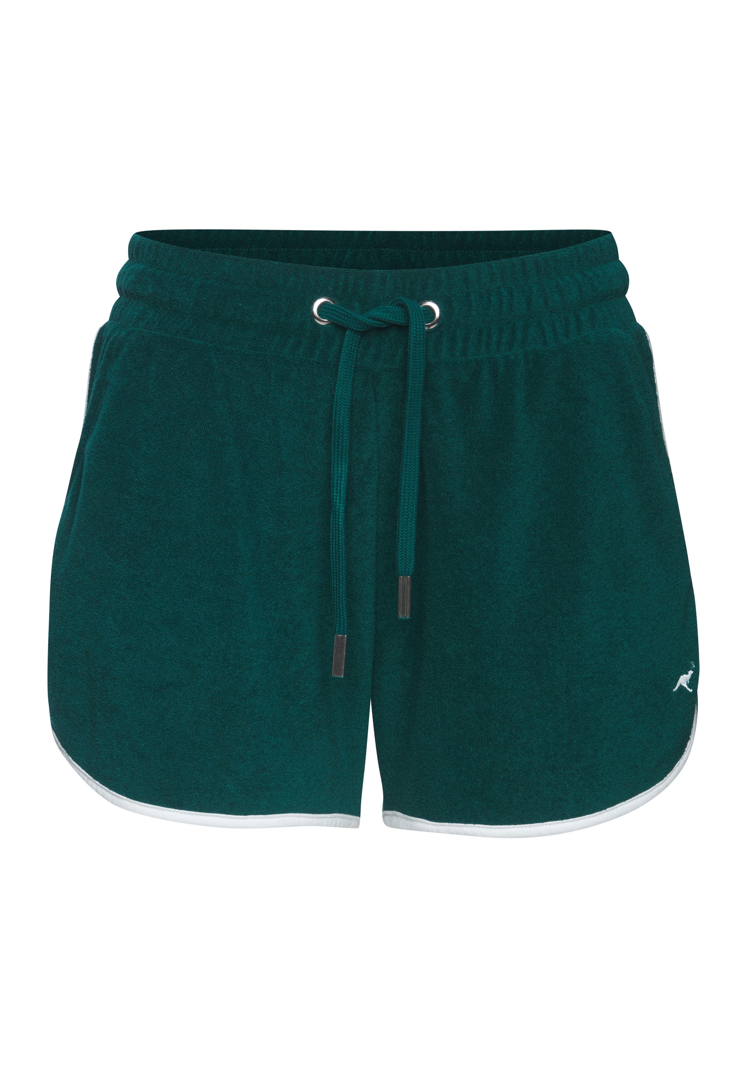 KangaROOS Relaxshorts mit sportlichem Seitenstreifen und weichem Frottee Material