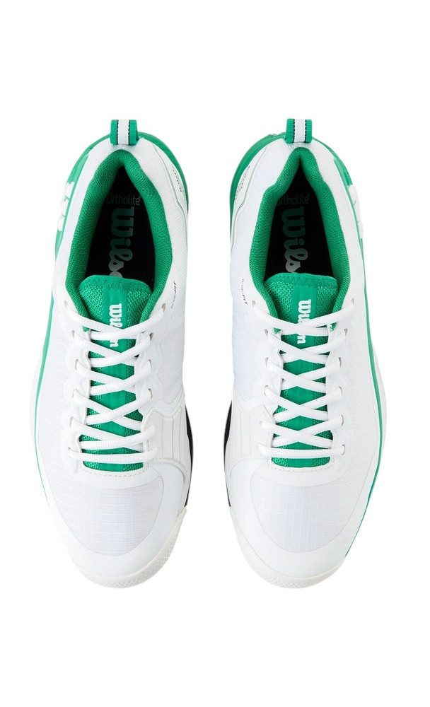Wilson Rush Pro 4.5 Clay/Sandplatz 2025 weiss/grün Herren Tennisschuh
