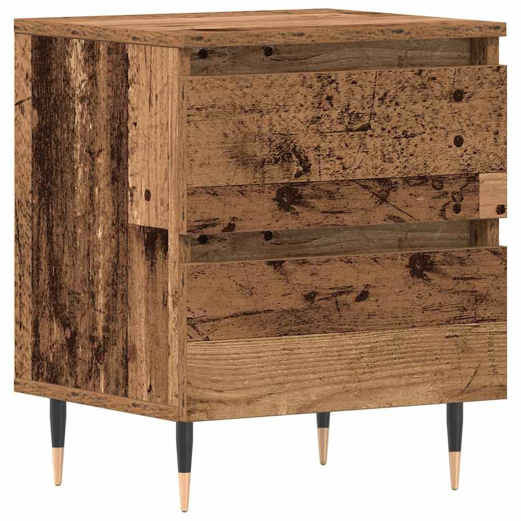 vidaXL Nachttisch Nachttisch Altholz 40 x 35 x 50 cm Holzwerkstoff (1-St)